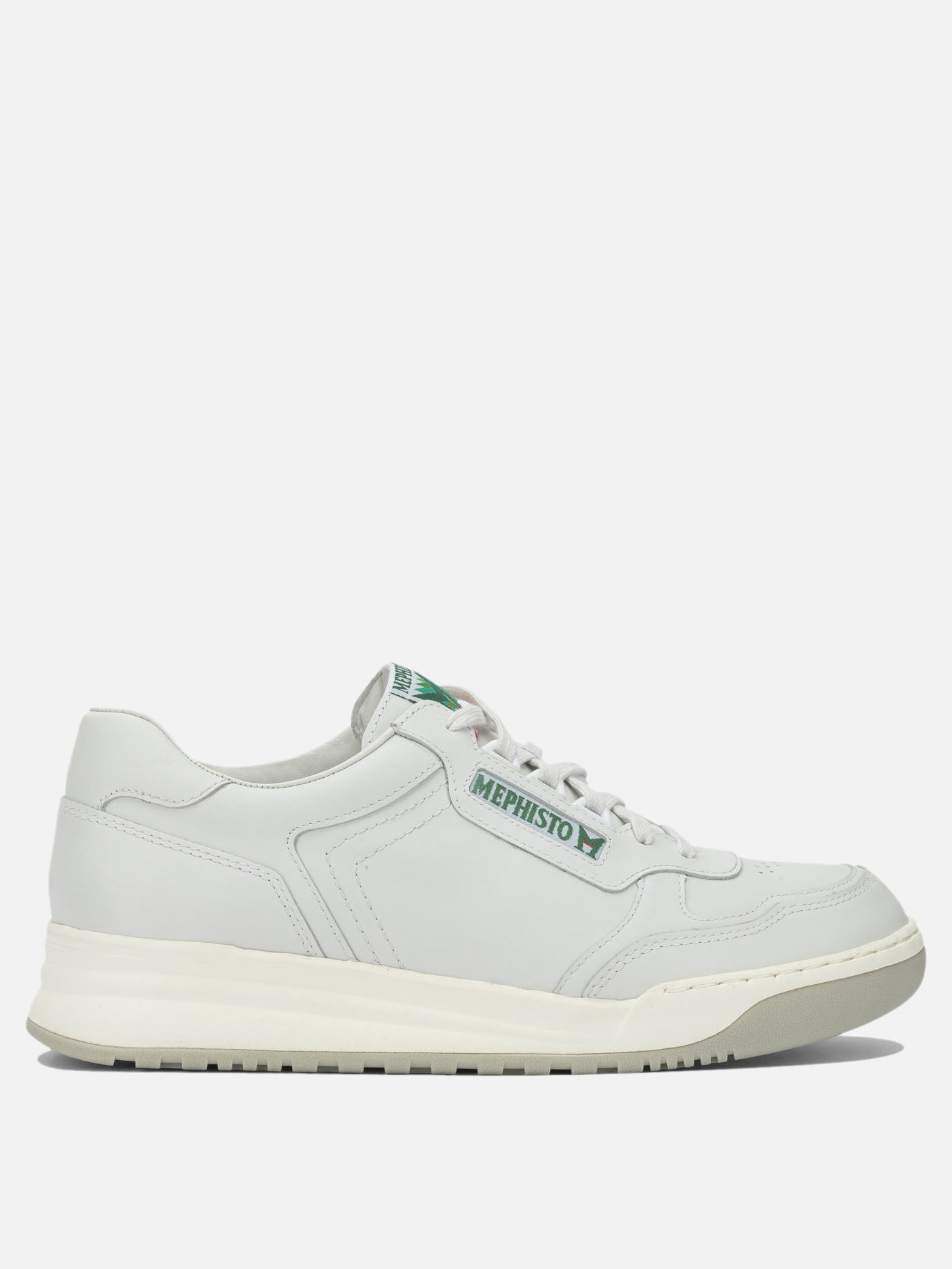 Low top sneakers 100% leather - 100% rubber  White - Mephisto Men | PDP | VIETTI Online Store | Zoom-Modal
