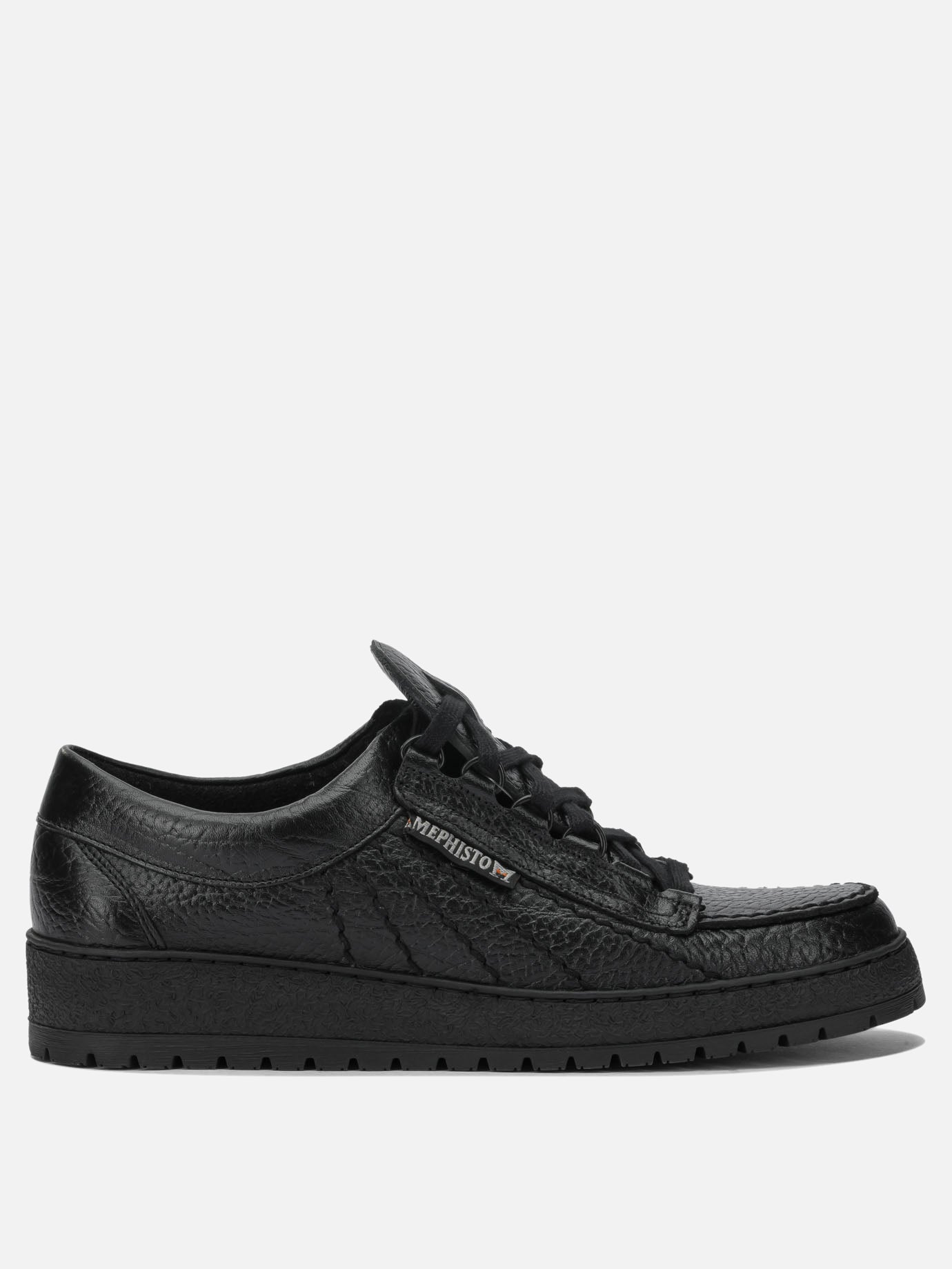 Low top sneakers 100% leather - 100% rubber  Black - Mephisto Men | PDP | VIETTI Online Store | Zoom-Modal
