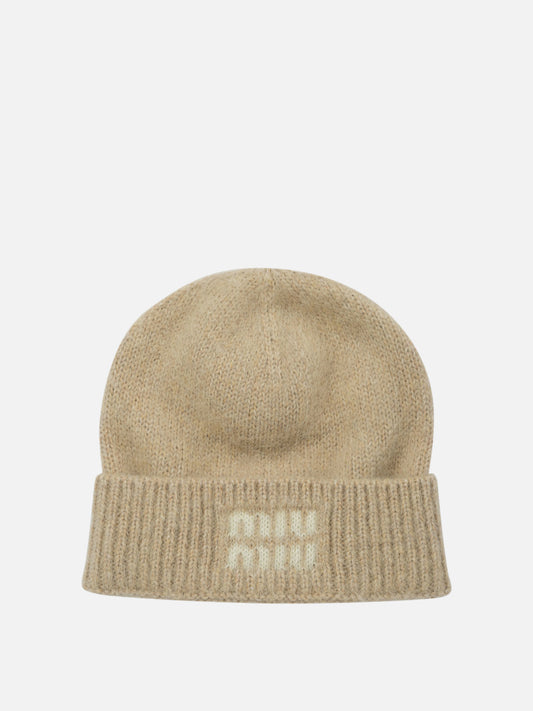 Beanies 5HC378  Beige - Miu Miu Women | PLP | VIETTI Online Store 
