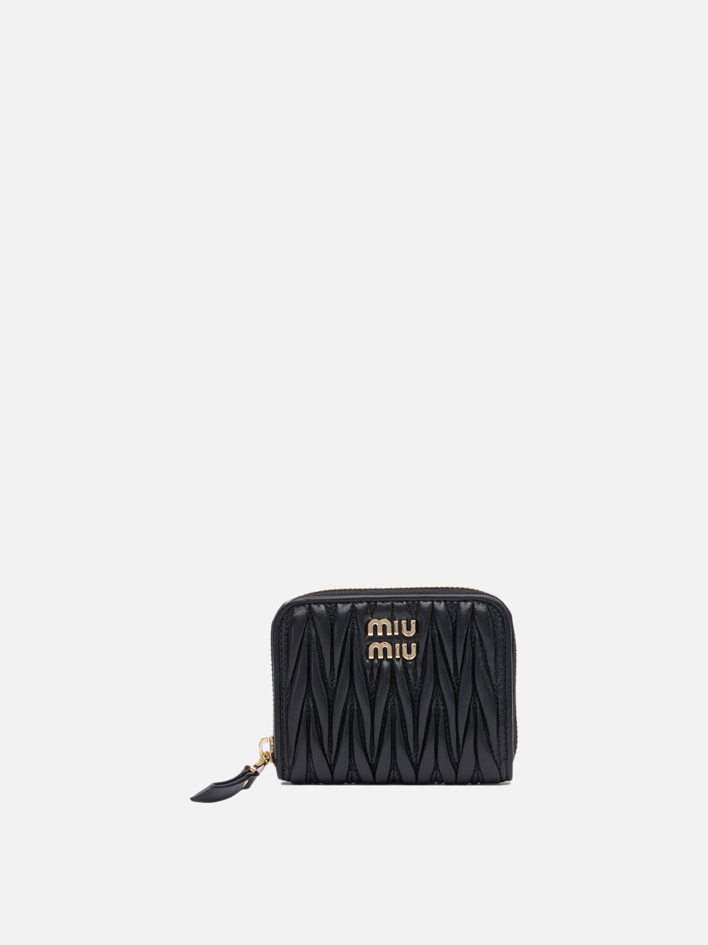 Miu Miu Matelassé nappa leather coin purse 10351759_UNI Black thumbnail_1