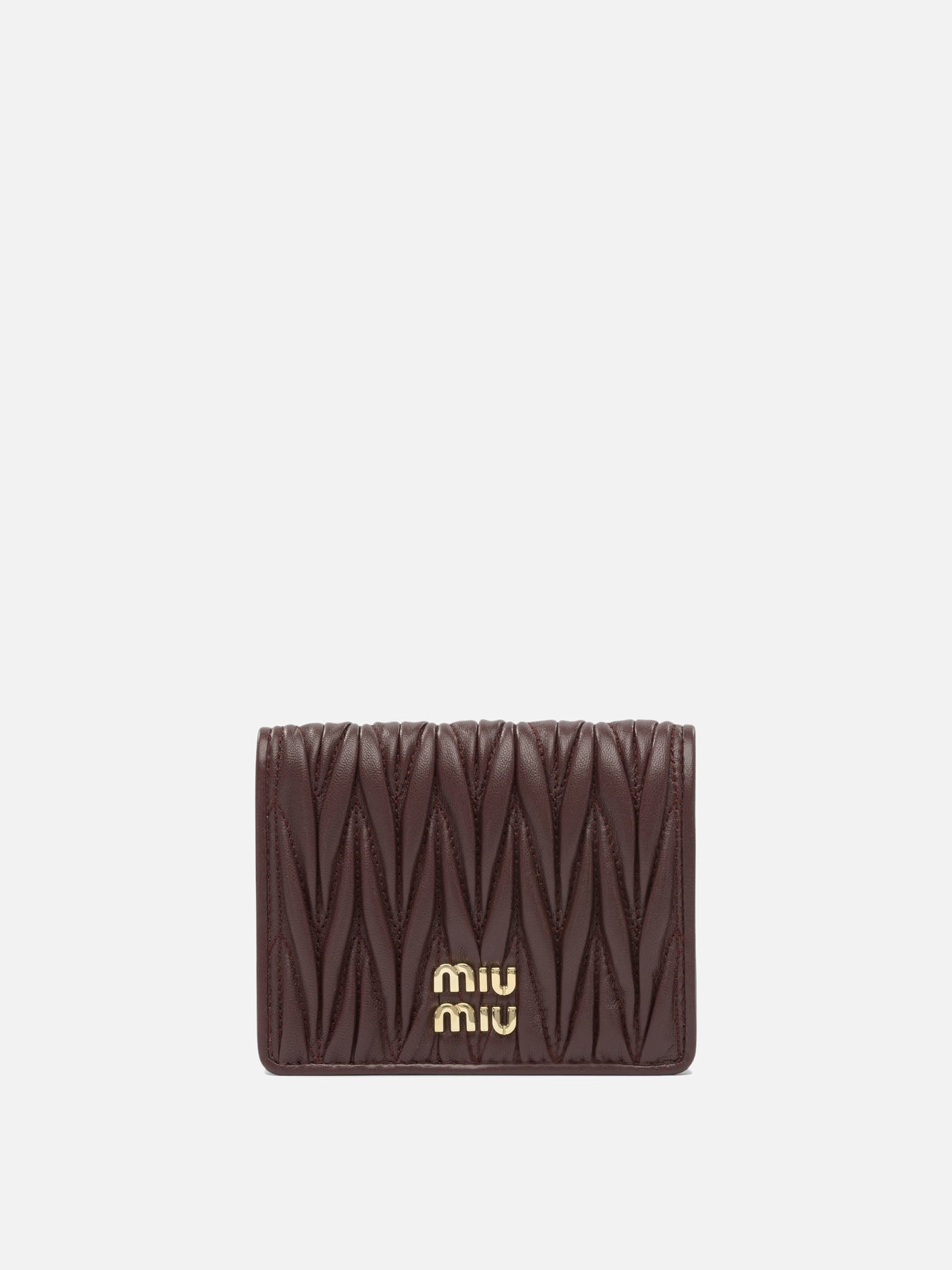 Wallets Logo  Bordeaux - Miu Miu Women | PDP | VIETTI Online Store | Zoom-Modal
