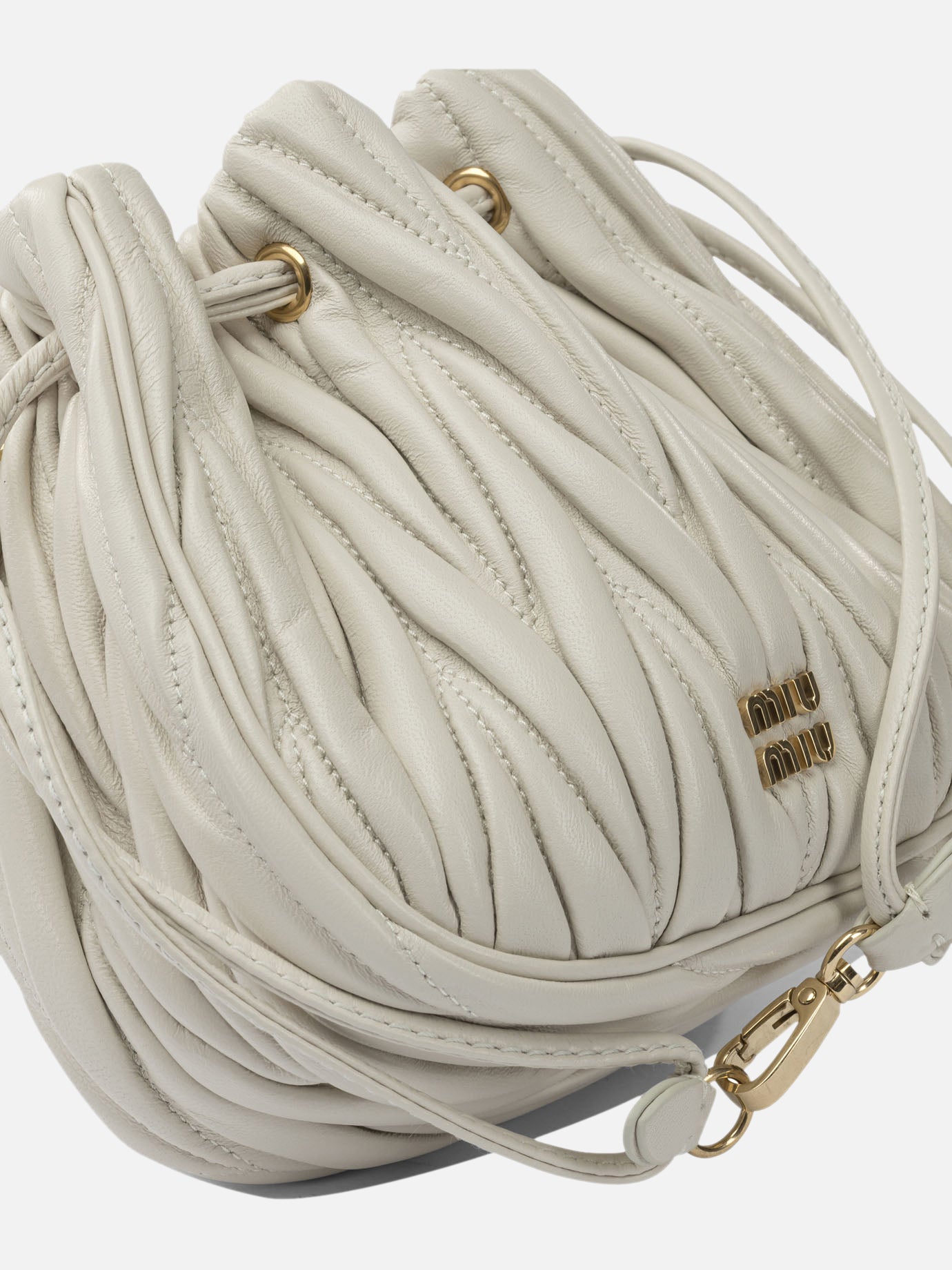 Mini bags 100% lamb leather  White - Miu Miu Women | PDP | VIETTI Online Store | thumbnail_4