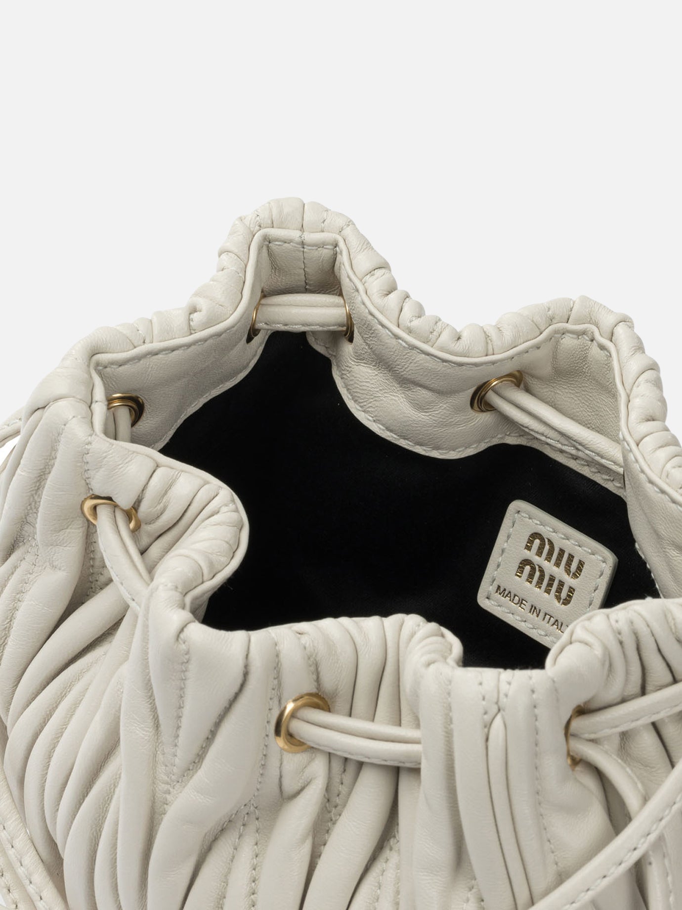 Mini bags 100% lamb leather  White - Miu Miu Women | PDP | VIETTI Online Store | Zoom-Modal_5

