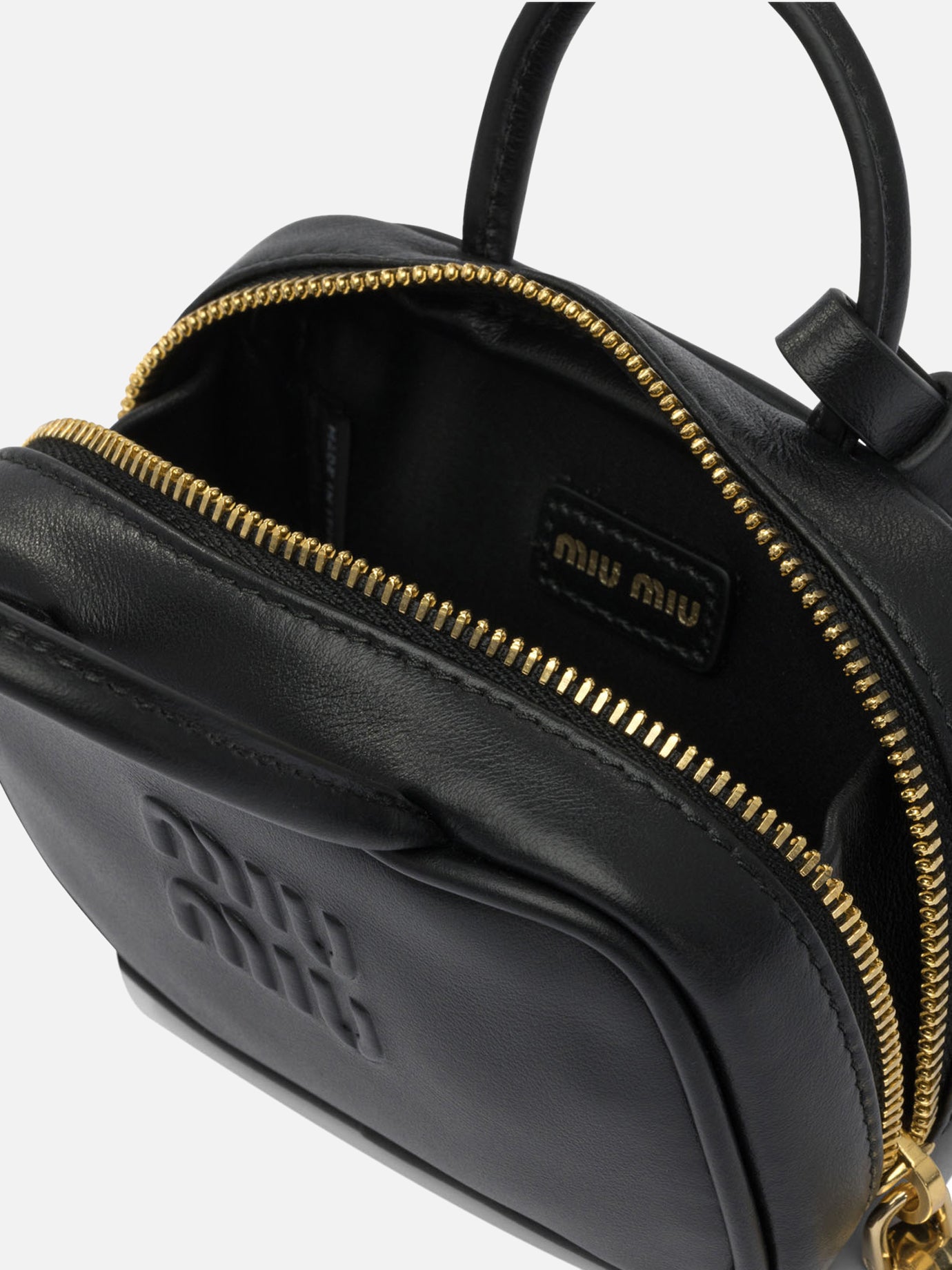 Charms 100% calf leather  Black - Miu Miu Women | PDP | VIETTI Online Store | thumbnail_5