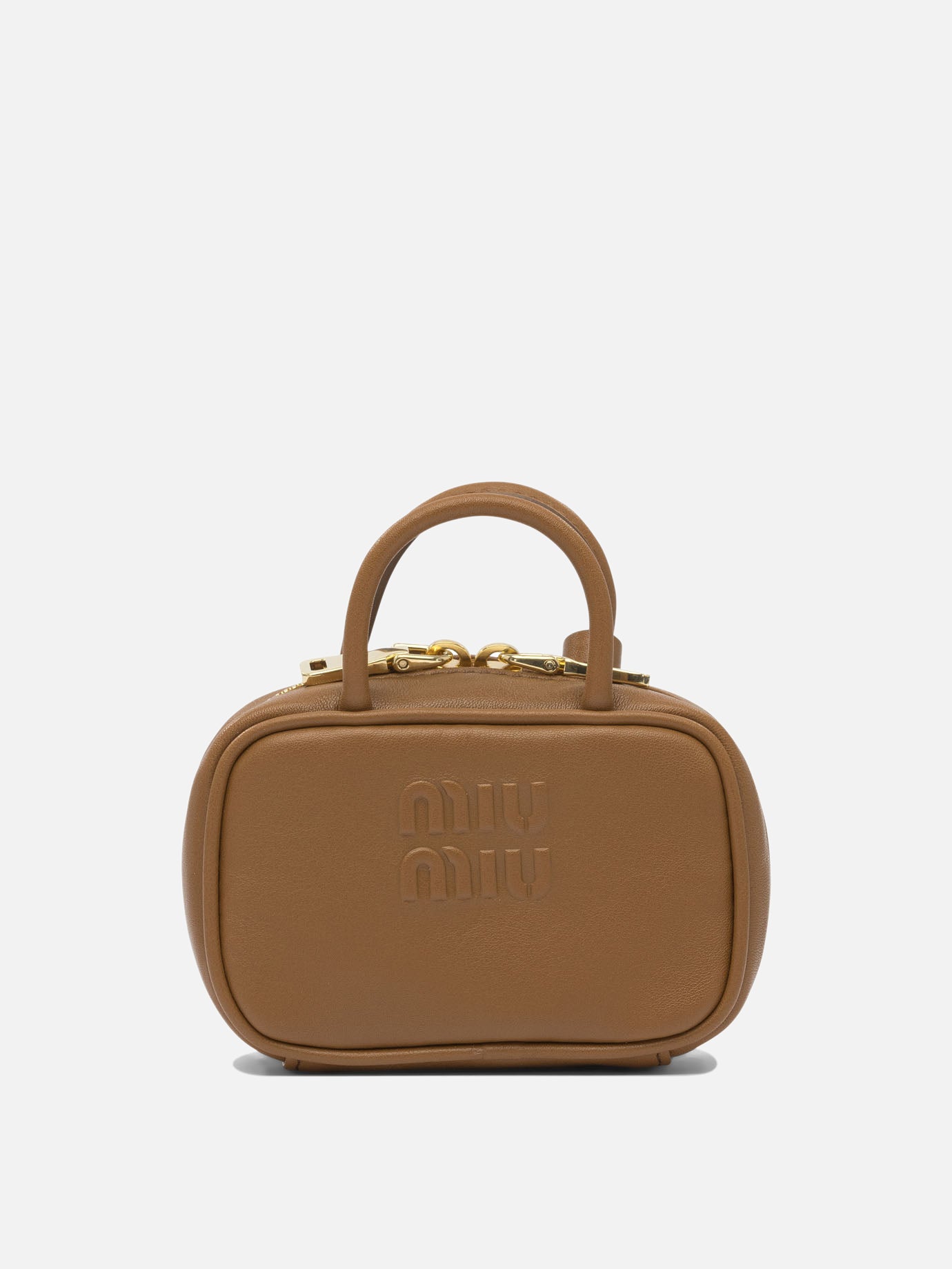 Charms 100% calf leather  Brown - Miu Miu Women | PDP | VIETTI Online Store | thumbnail
