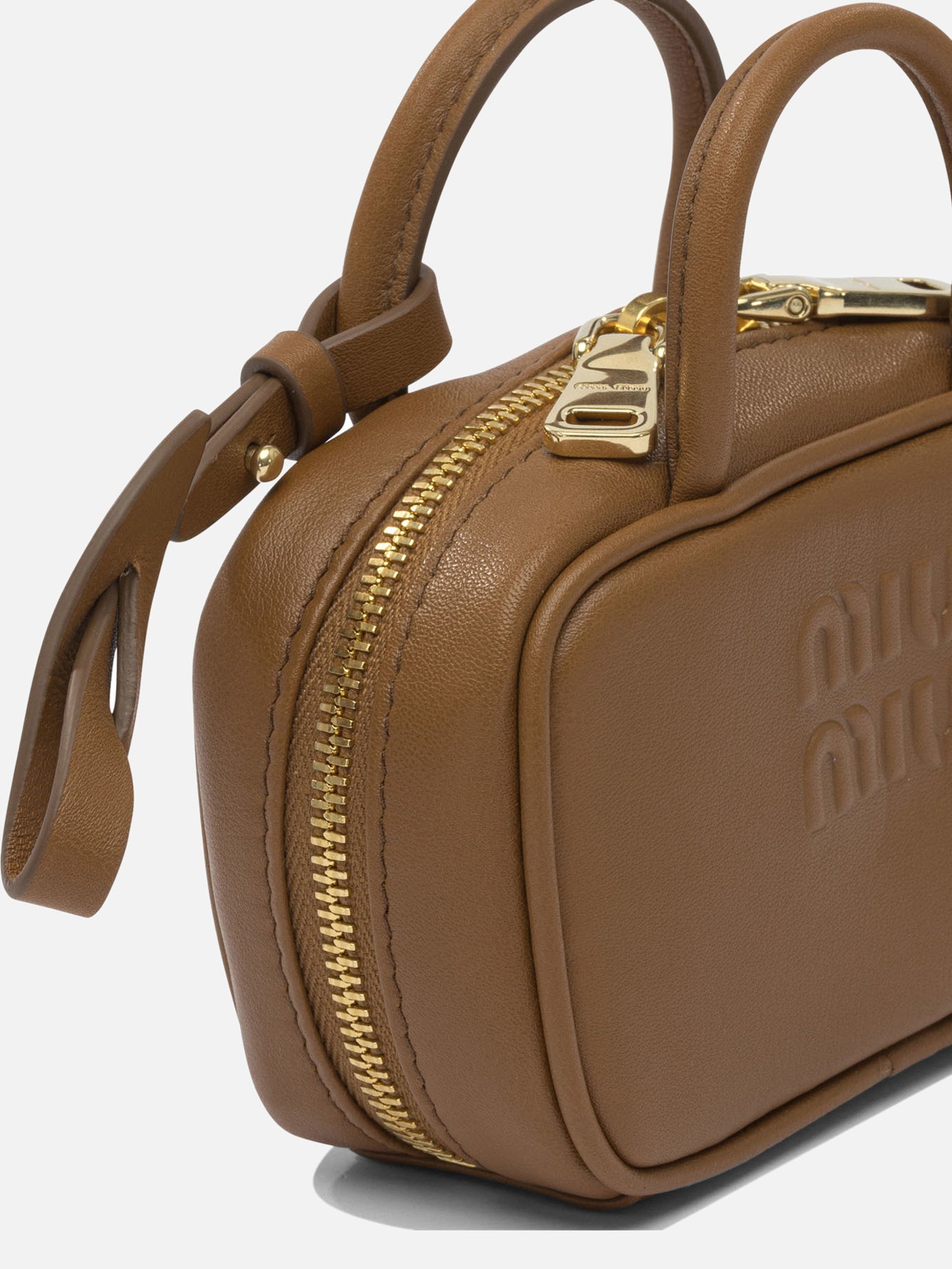 Charms 100% calf leather  Brown - Miu Miu Women | PDP | VIETTI Online Store | thumbnail_4