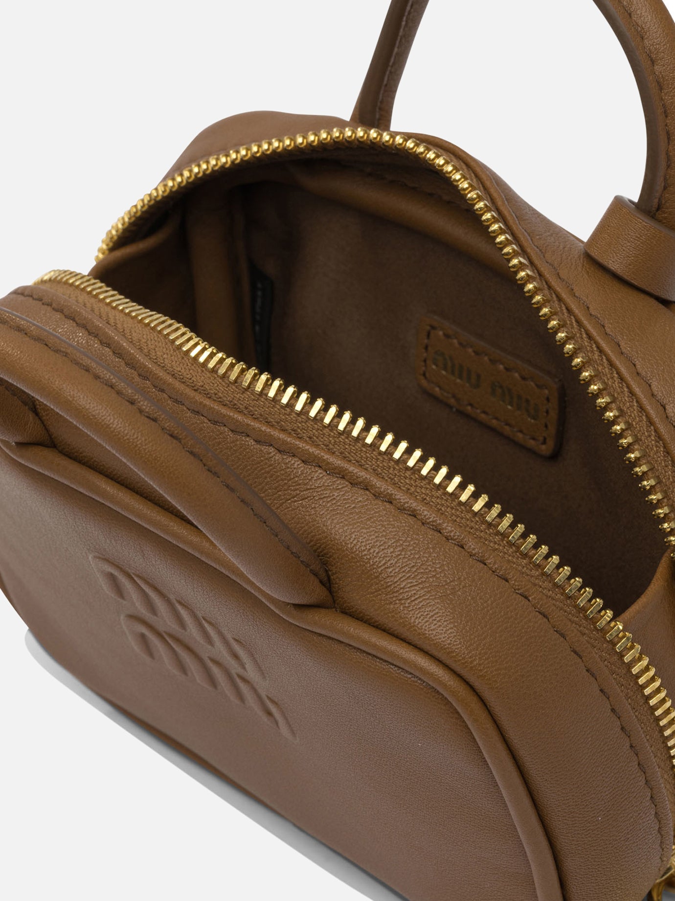 Charms 100% calf leather  Brown - Miu Miu Women | PDP | VIETTI Online Store | thumbnail_5