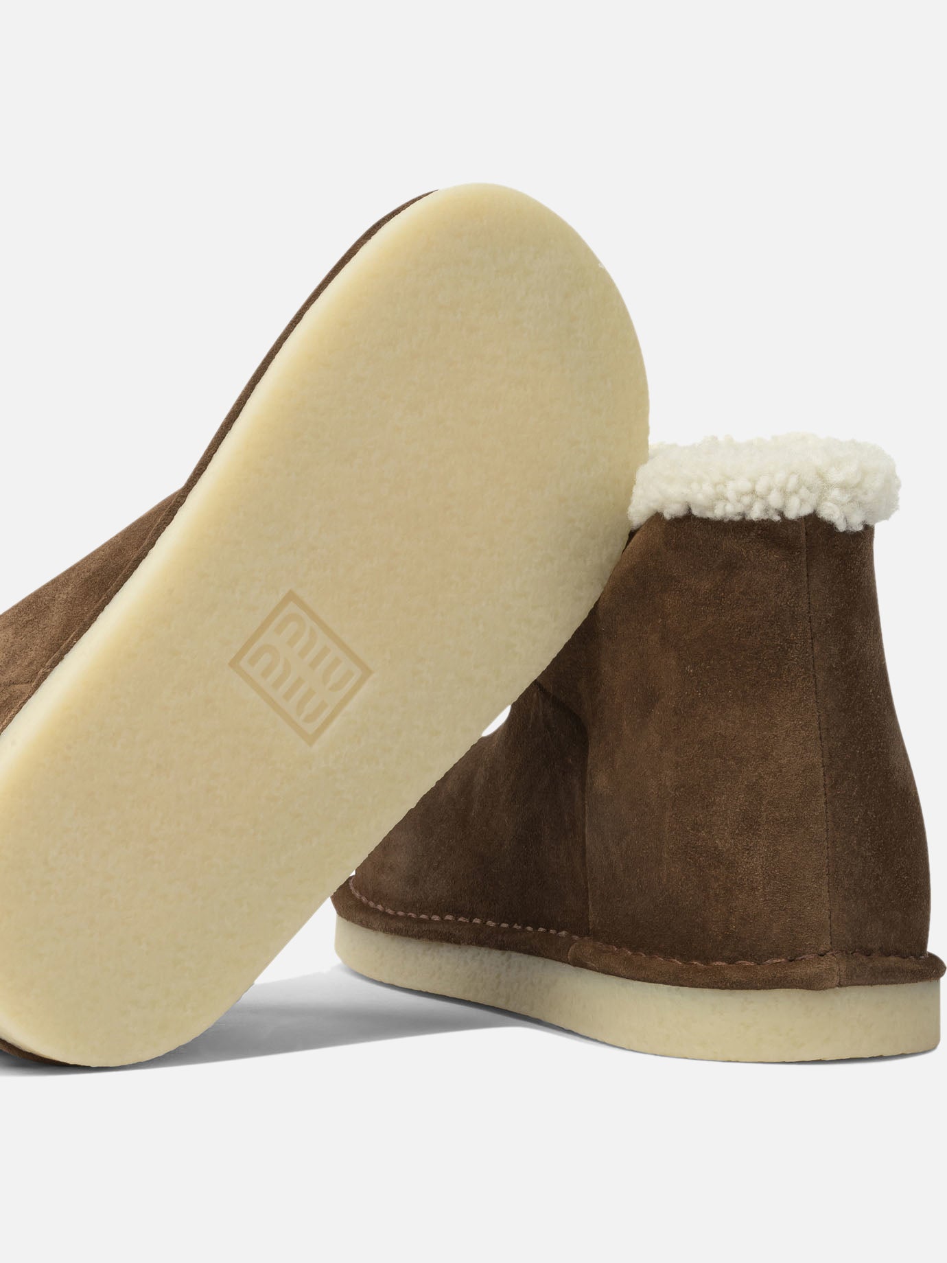 Pull-on boots 100% calf leather - 100% ovis aries  Brown - Miu Miu Women | PDP | VIETTI Online Store | Zoom-Modal_5

