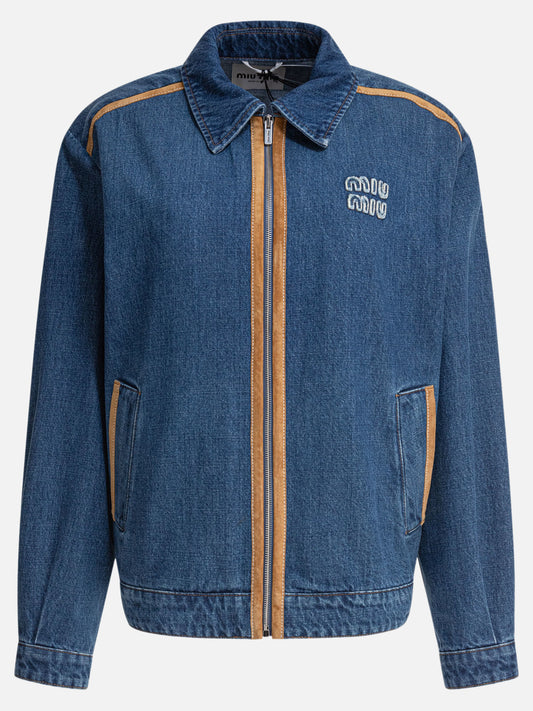 Miu Miu Denim jacket 15784500_40 Light blue 1
