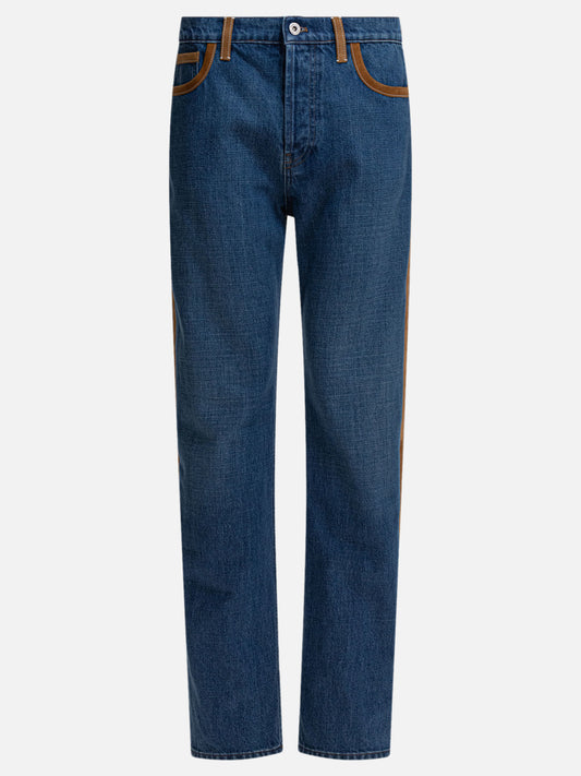 Miu Miu Jeans with leather inserts 11531359_28 Blue 1
