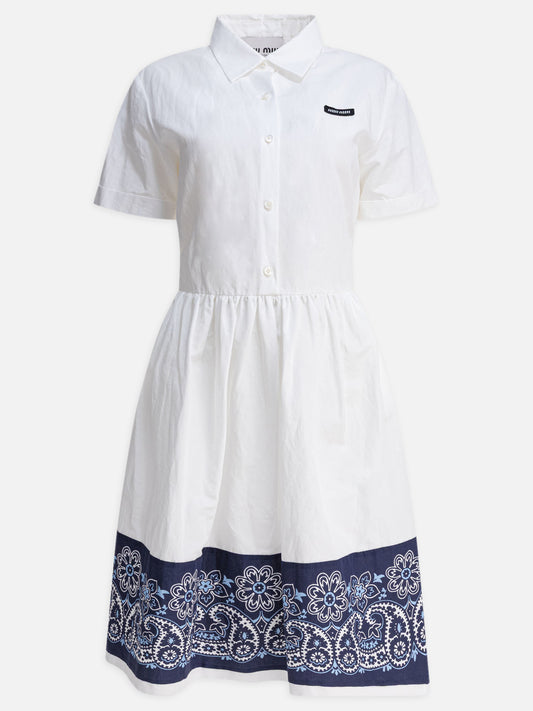 Midi dresses Paisley  White - Miu Miu Women | PLP | VIETTI Online Store 
