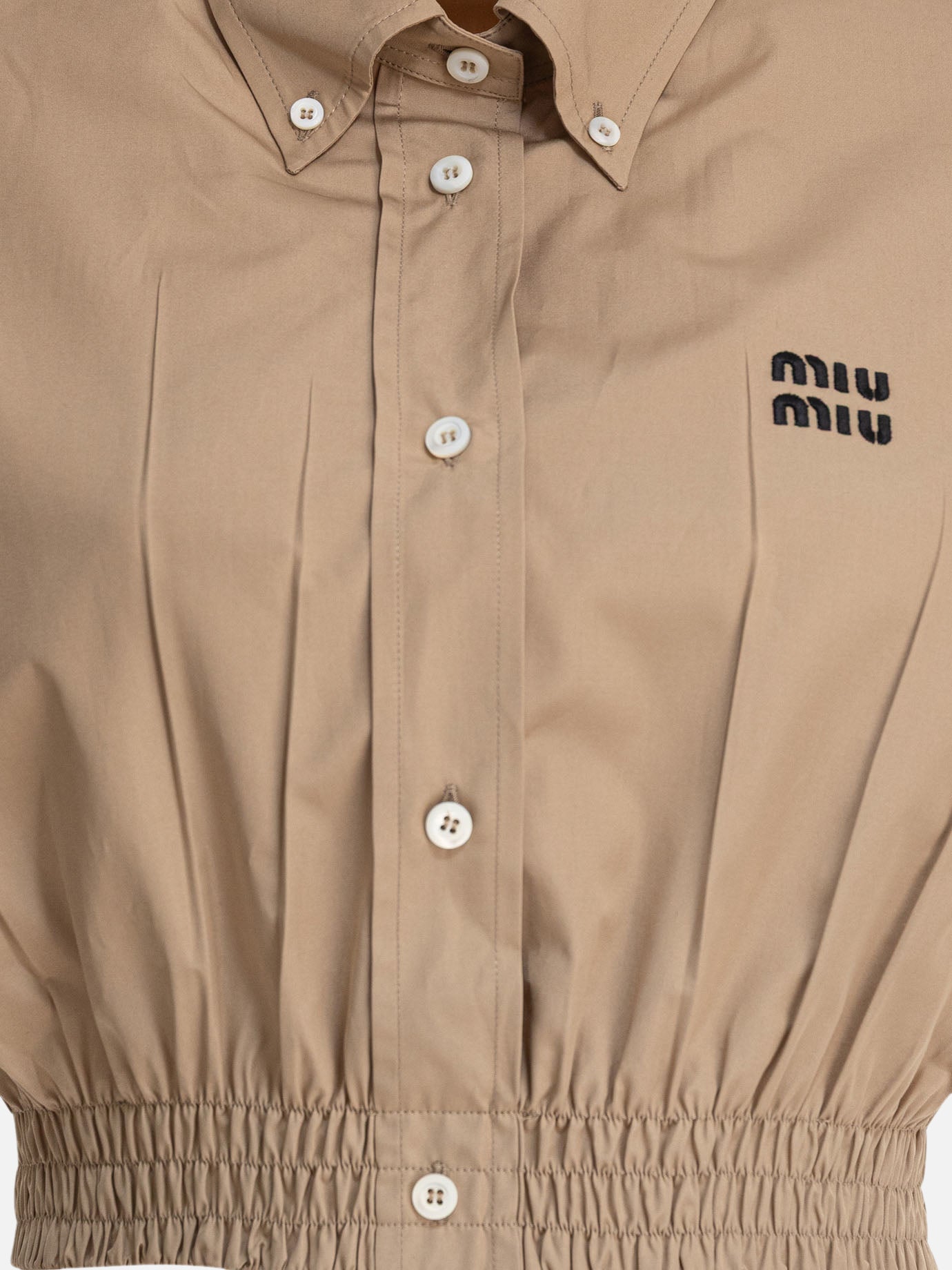 Crop tops Logo  Beige - Miu Miu Women | PDP | VIETTI Online Store | thumbnail_3