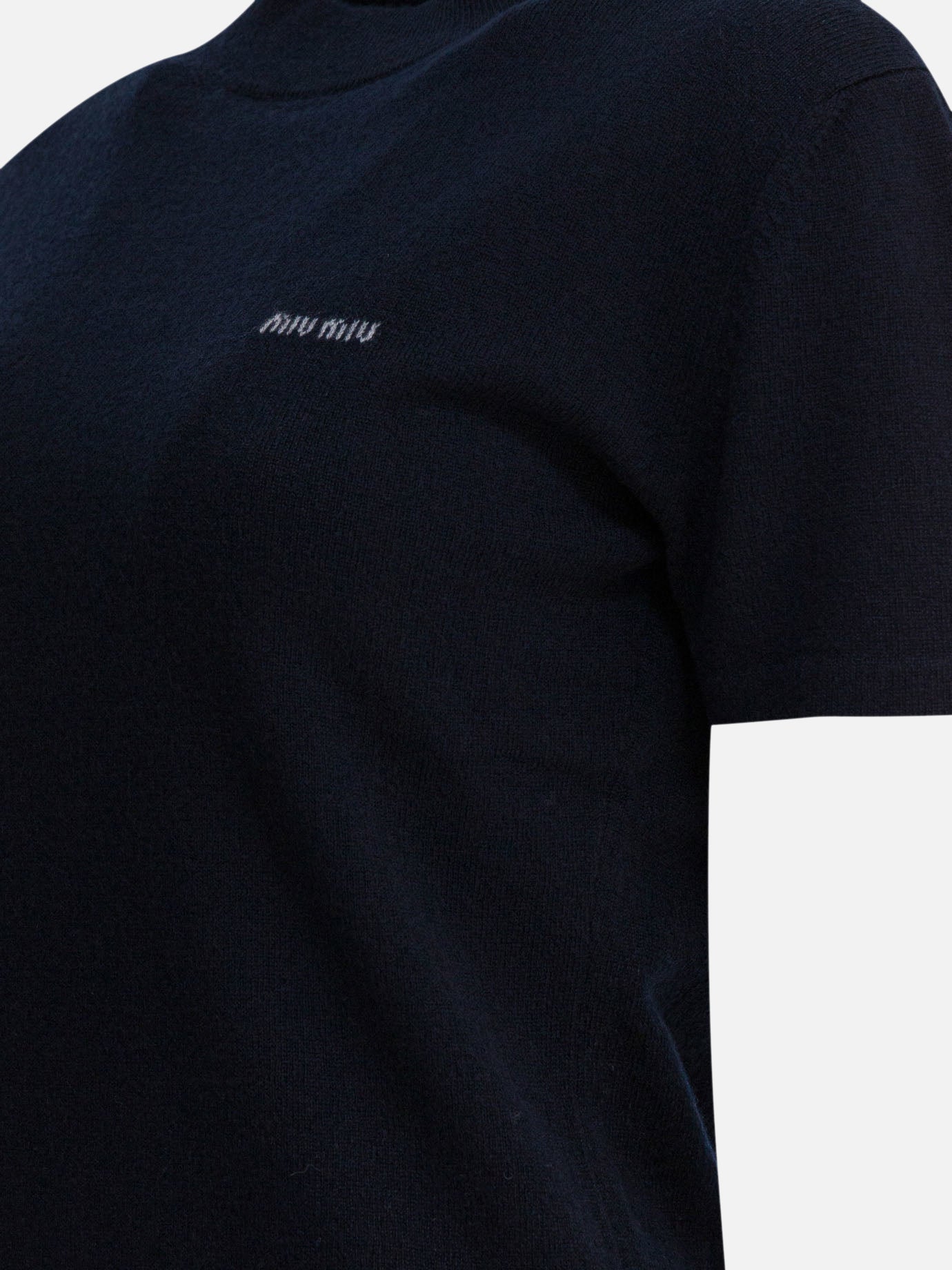Polo shirts with buttons Logo  Blue - Miu Miu Women | PDP | VIETTI Online Store | Zoom-Modal_4
