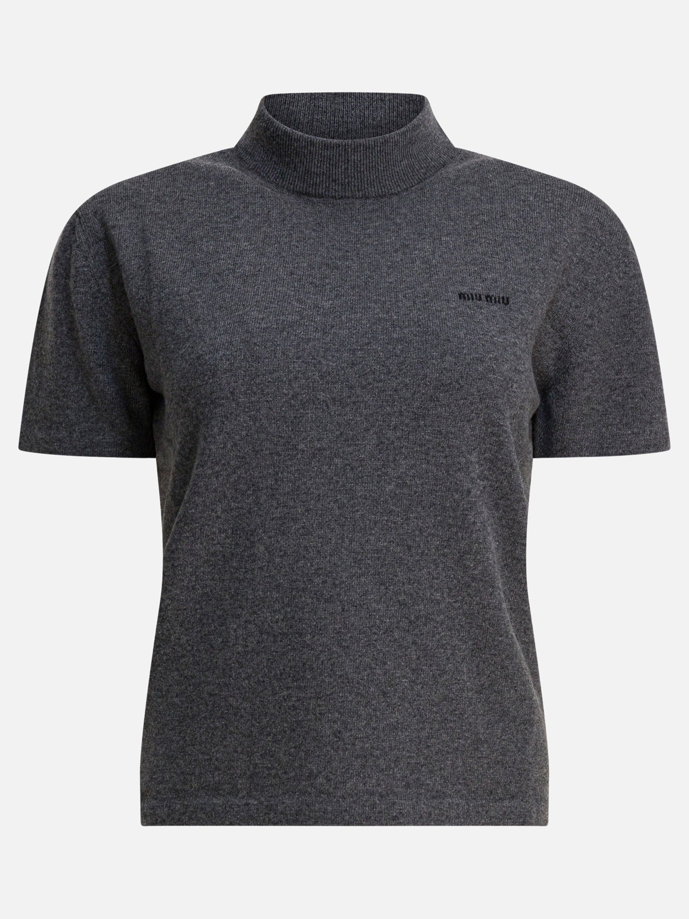 Turtleneck sweaters Solid colour  Grey - Miu Miu Women | PDP | VIETTI Online Store | thumbnail