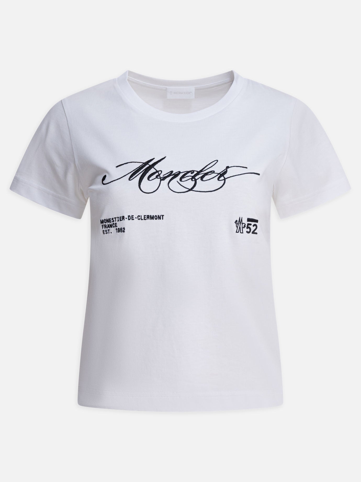Crewneck t-shirts Logo  White - Moncler Women | PDP | VIETTI Online Store | Zoom-Modal
