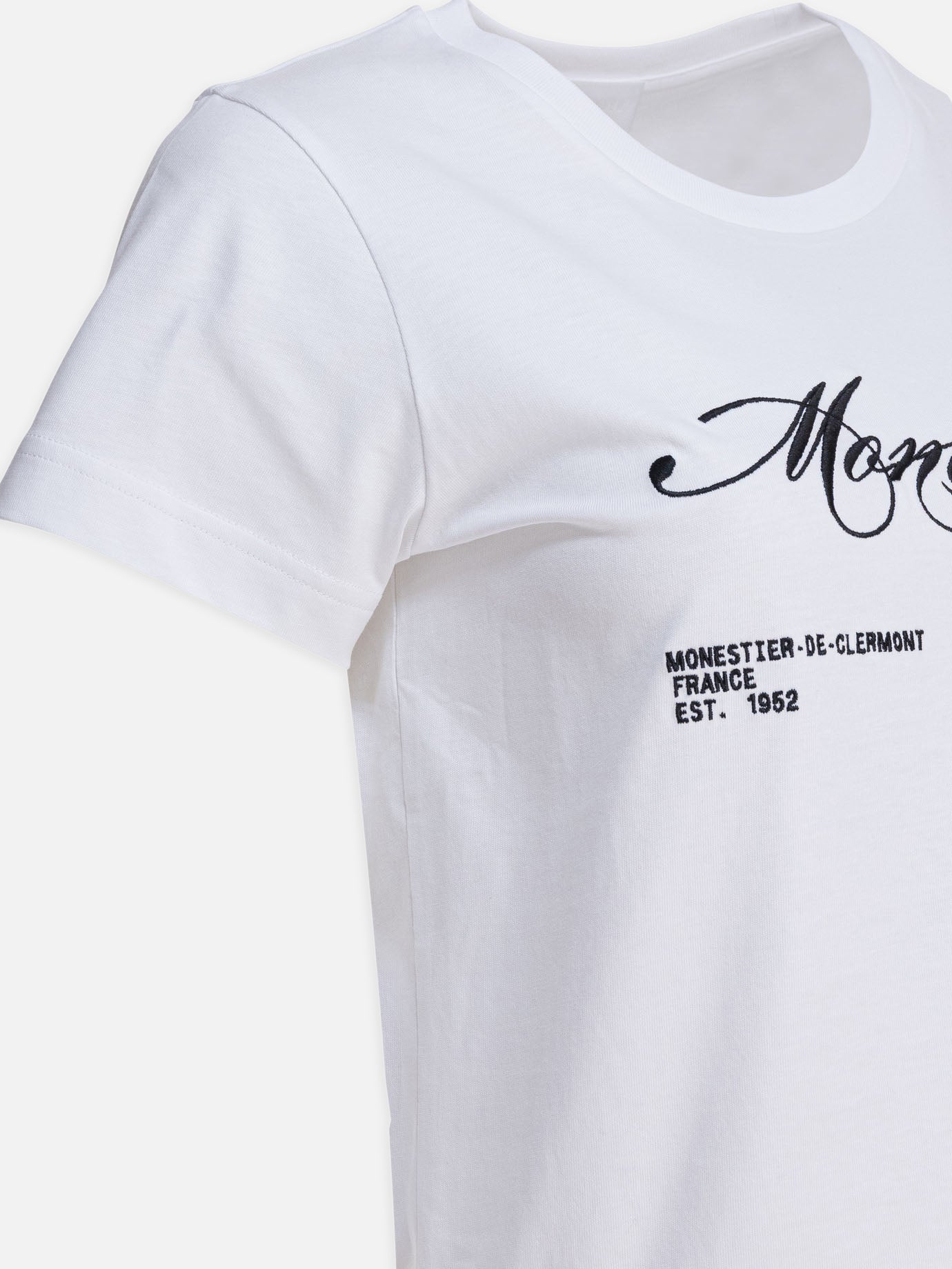Crewneck t-shirts Logo  White - Moncler Women | PDP | VIETTI Online Store | Zoom-Modal_4
