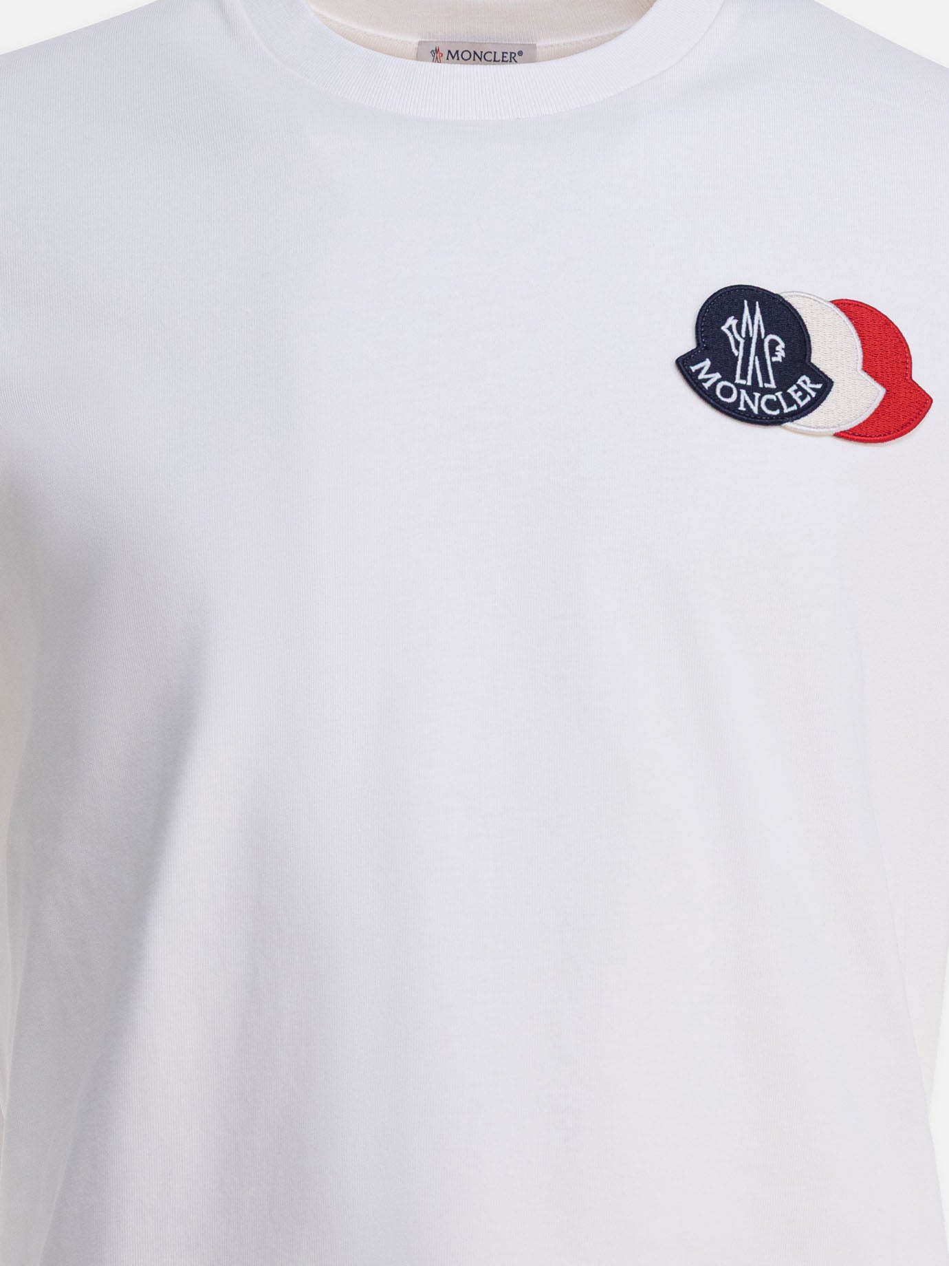 Crewneck t-shirts Logo  White - Moncler Men | PDP | VIETTI Online Store | thumbnail_3