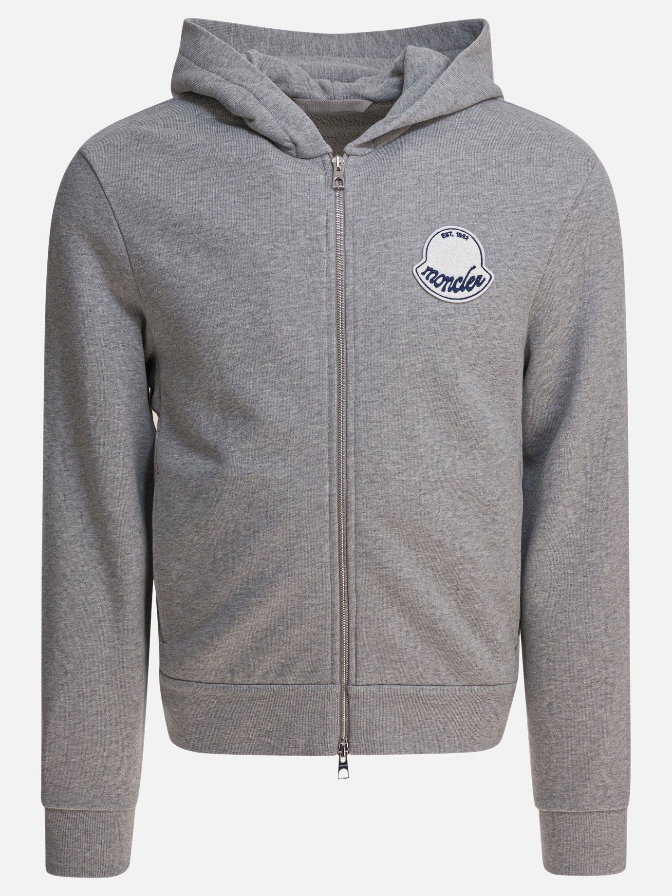 Full zip sweatshirts Logo  Grey - Moncler Men | PDP | VIETTI Online Store | Zoom-Modal
