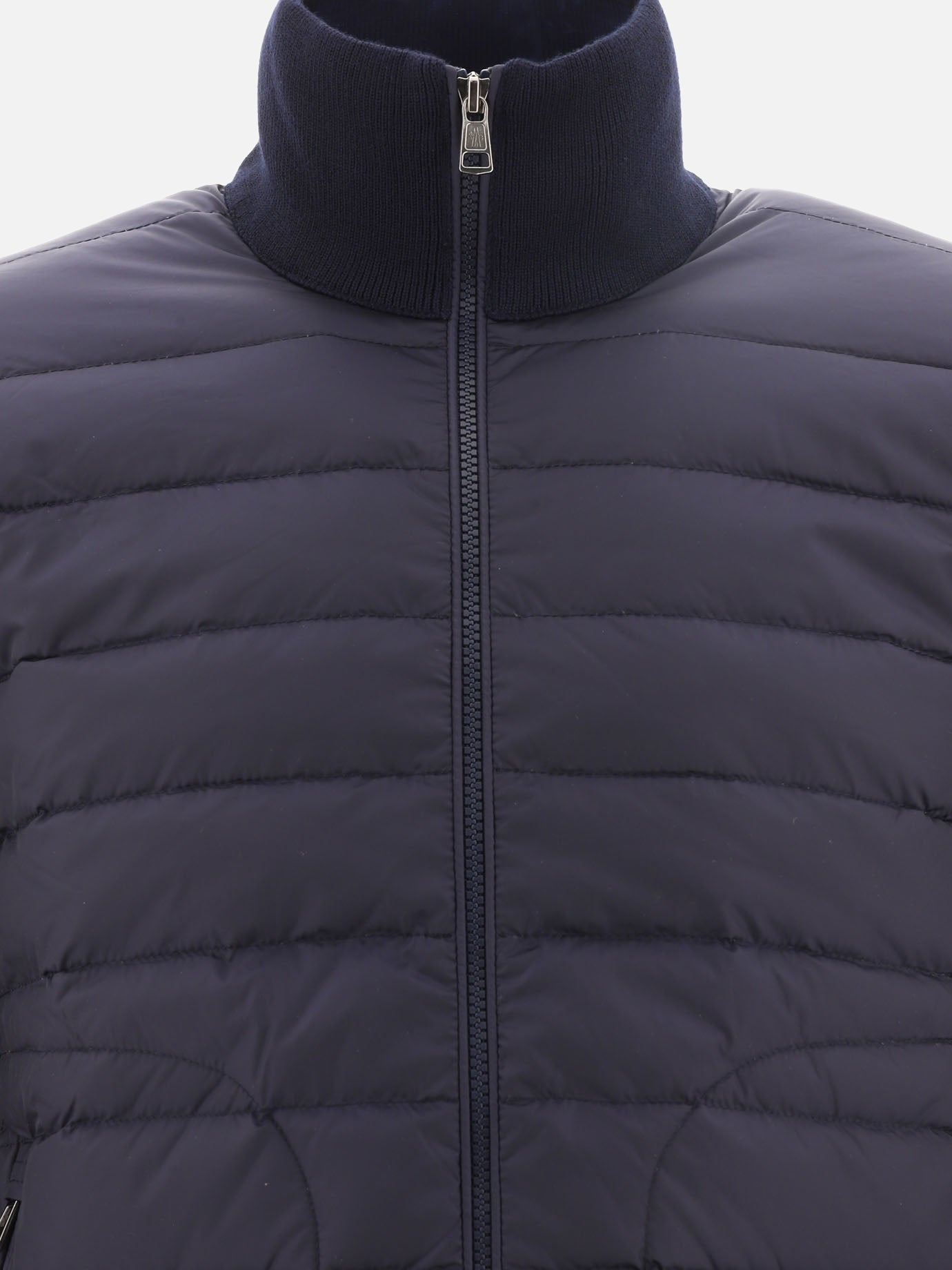 Down jackets Solid colour  Blue - Moncler Men | PDP | VIETTI Online Store | thumbnail_3