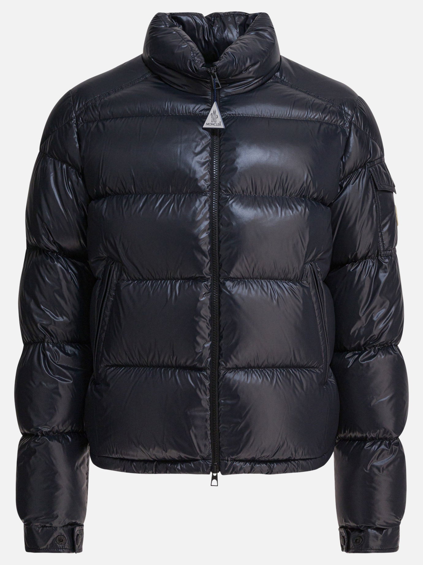 Down jackets Solid colour  Black - Moncler Men | PDP | VIETTI Online Store | Zoom-Modal
