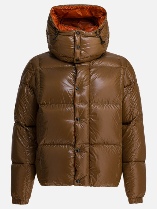 Down jackets Solid colour  Brown - Moncler Men | PLP | VIETTI Online Store 
