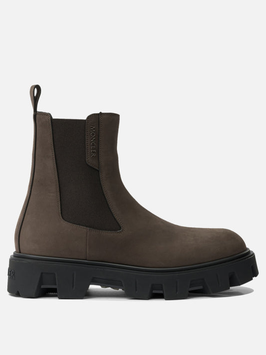 Chelsea boots 100% real leather - 100% polyamide  Brown - Moncler Men | PLP | VIETTI Online Store 
