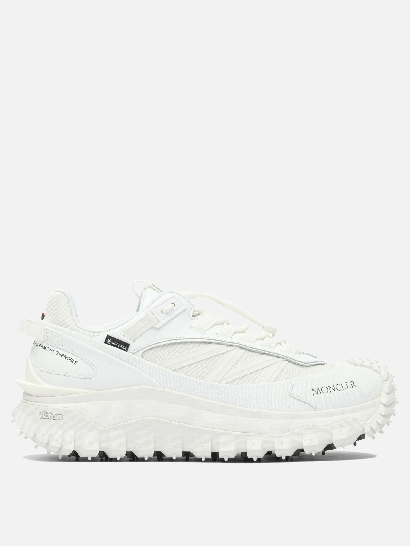Low top sneakers 60% nylon 40% leather - 100% rubber  White - Moncler Women | PDP | VIETTI Online Store | thumbnail