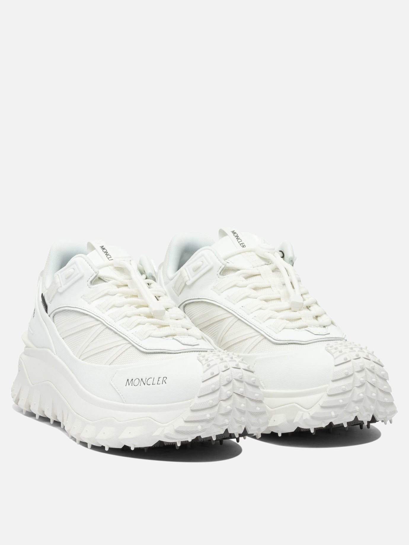 Low top sneakers 60% nylon 40% leather - 100% rubber  White - Moncler Women | PDP | VIETTI Online Store | Zoom-Modal_2
