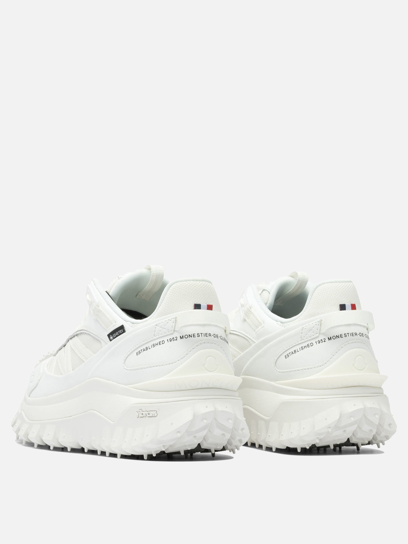 Low top sneakers 60% nylon 40% leather - 100% rubber  White - Moncler Women | PDP | VIETTI Online Store | thumbnail_4