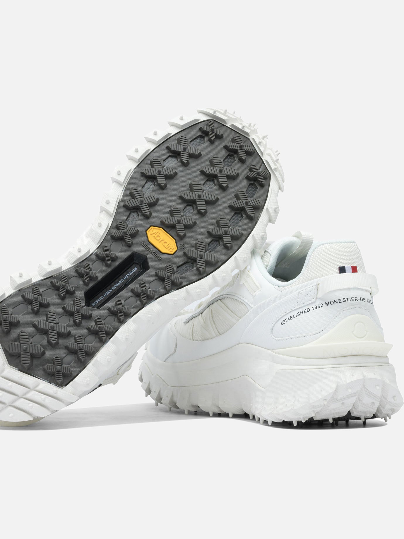 Low top sneakers 60% nylon 40% leather - 100% rubber  White - Moncler Women | PDP | VIETTI Online Store | Zoom-Modal_5
