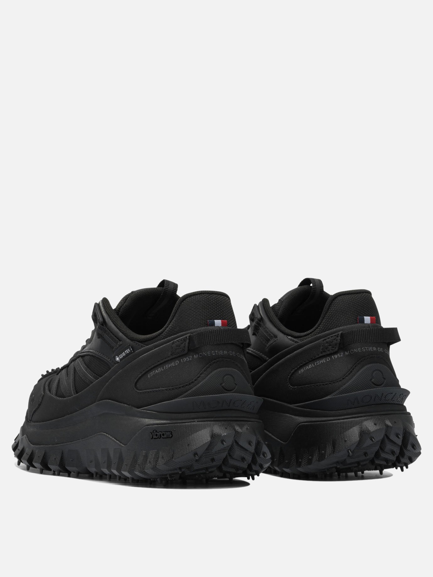 Low top sneakers 60% nylon 40% leather - 100% rubber  Black - Moncler Women | PDP | VIETTI Online Store | thumbnail_4