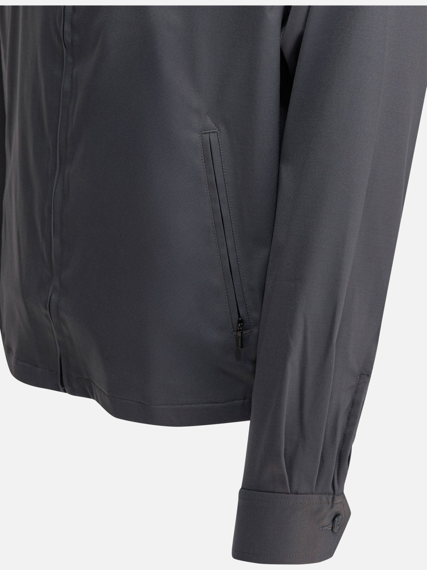 Overshirt jackets Solid colour  Grey - Needles Men | PDP | VIETTI Online Store | thumbnail_4