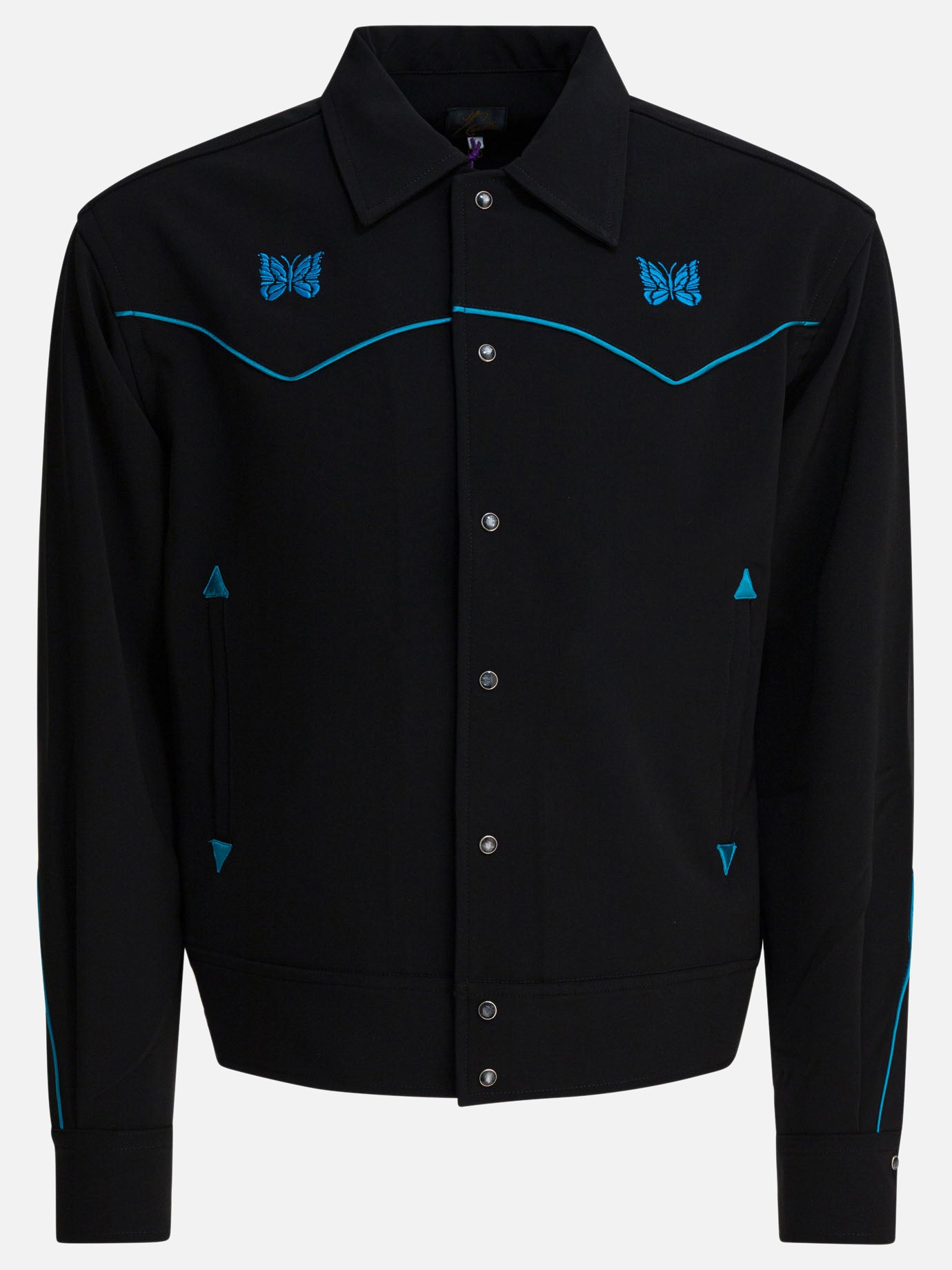 Overshirt jackets Logo  Black - Needles Men | PDP | VIETTI Online Store | thumbnail