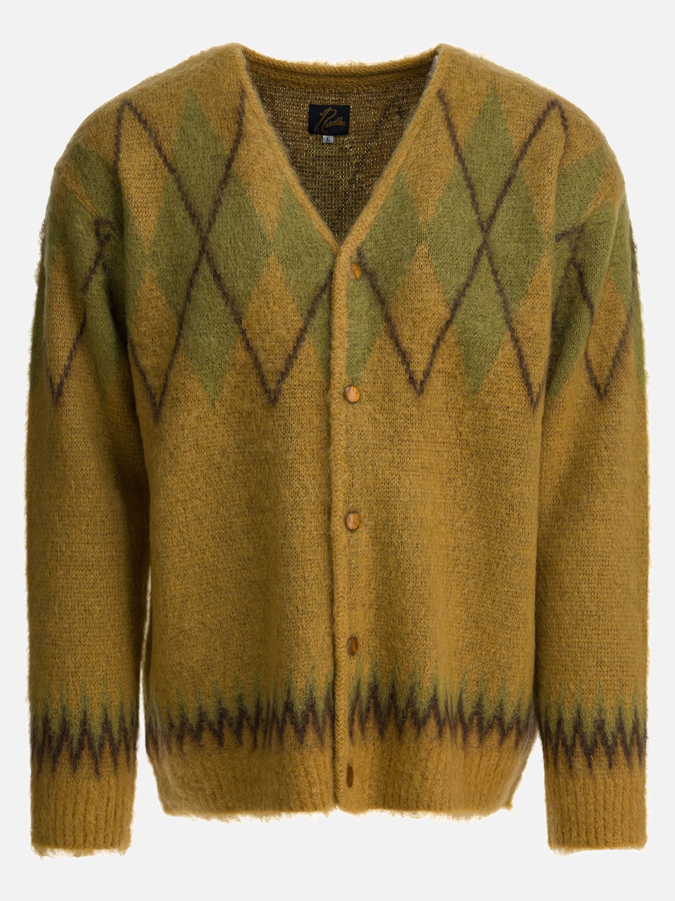 Cardigans Argyle  Yellow - Needles Men | PDP | VIETTI Online Store | thumbnail