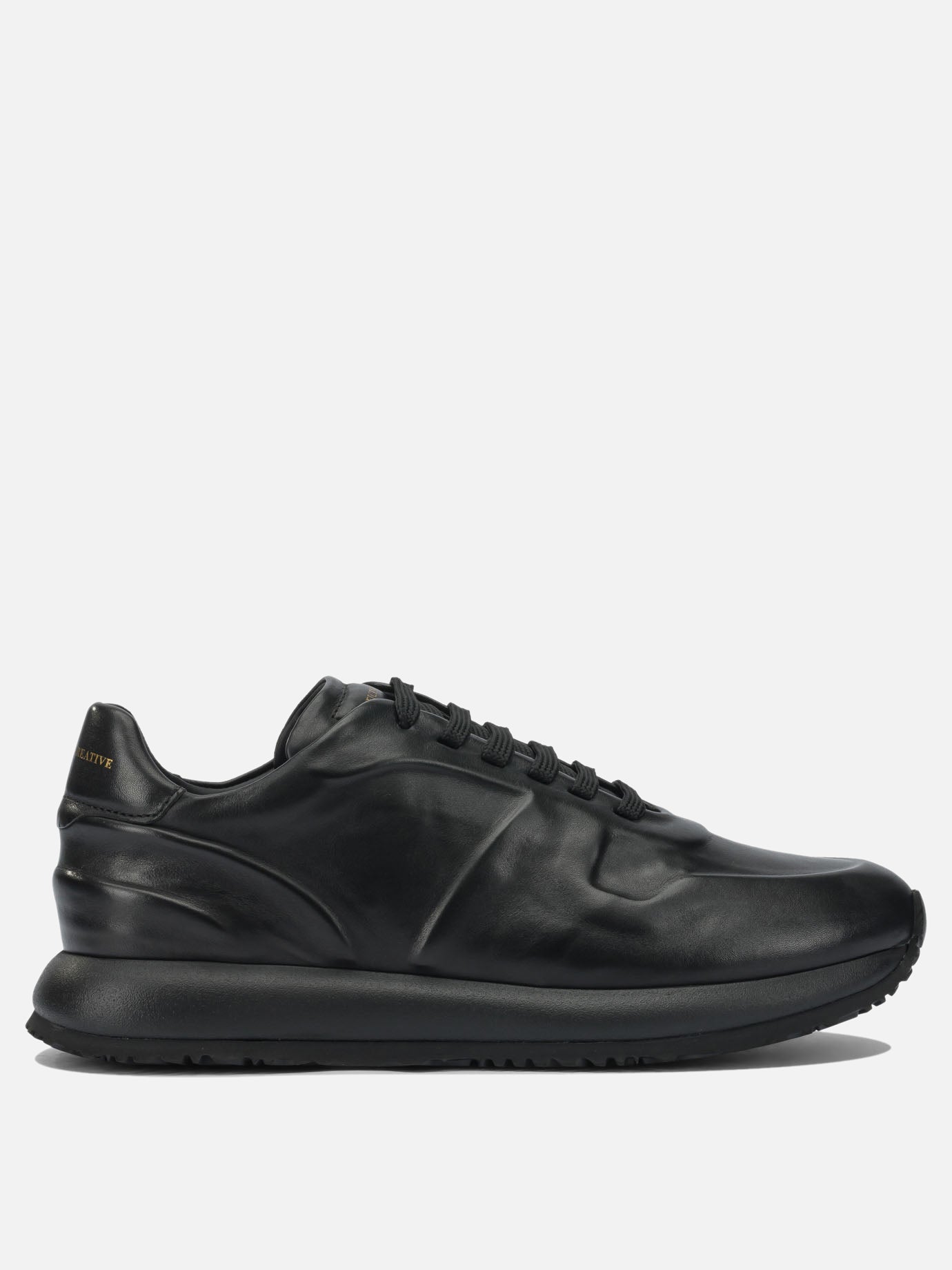 Low top sneakers 100% leather - 100% rubber  Black - Officine Creative Men | PDP | VIETTI Online Store | Zoom-Modal
