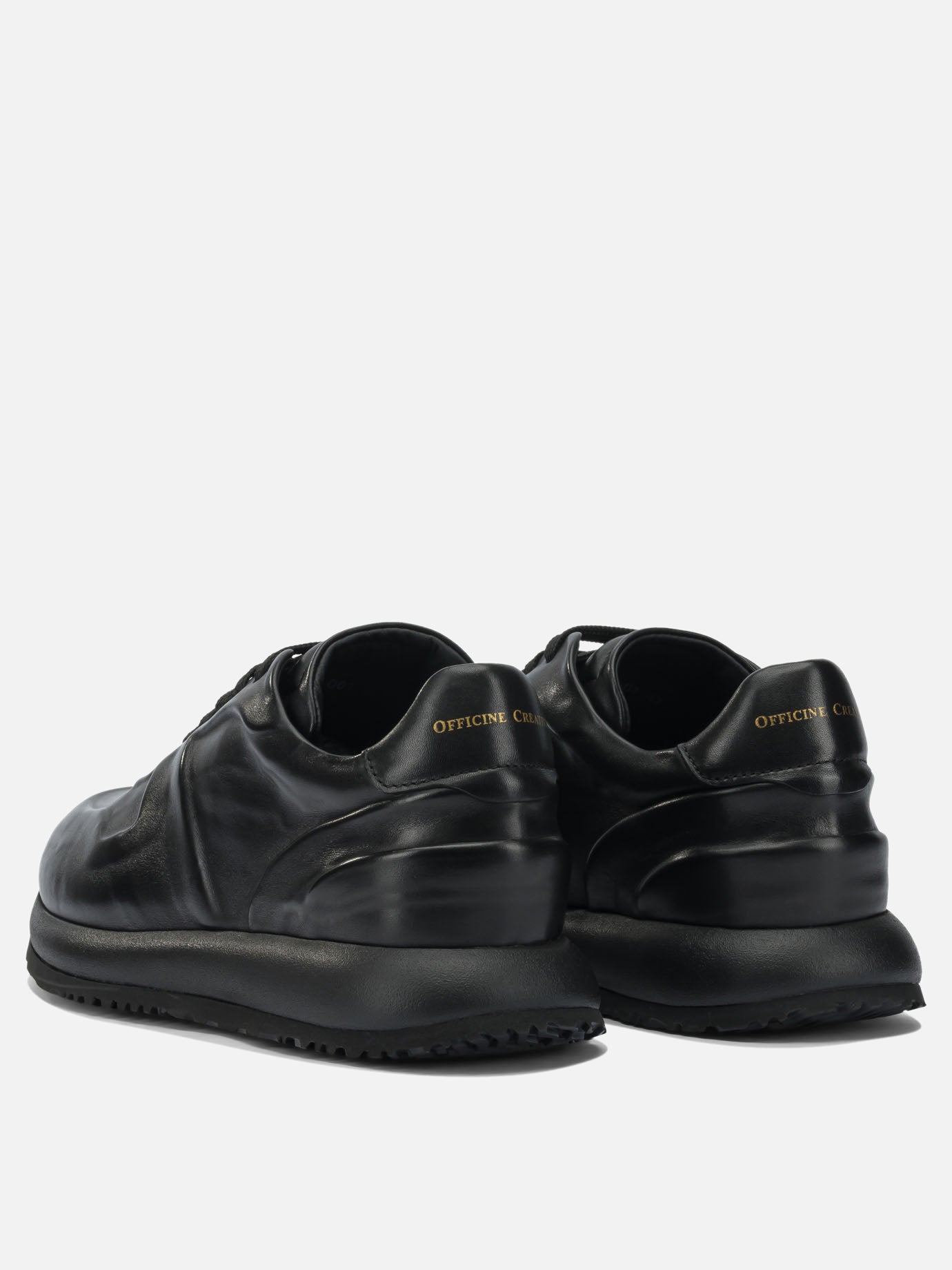 Low top sneakers 100% leather - 100% rubber  Black - Officine Creative Men | PDP | VIETTI Online Store | thumbnail_4