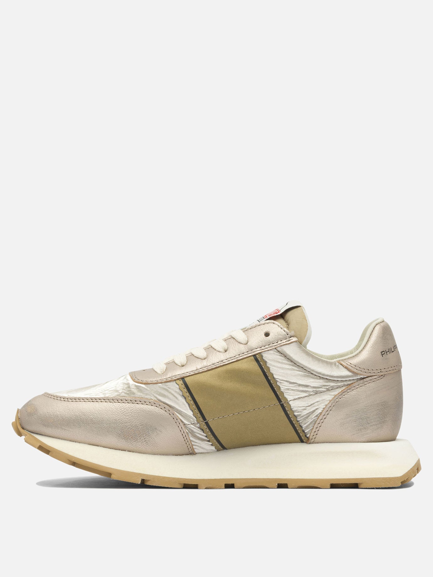 Low top sneakers 90% leather 10% mesh - 100% rubber  Gold - Philippe Model Paris Women | PDP | VIETTI Online Store | Zoom-Modal_3
