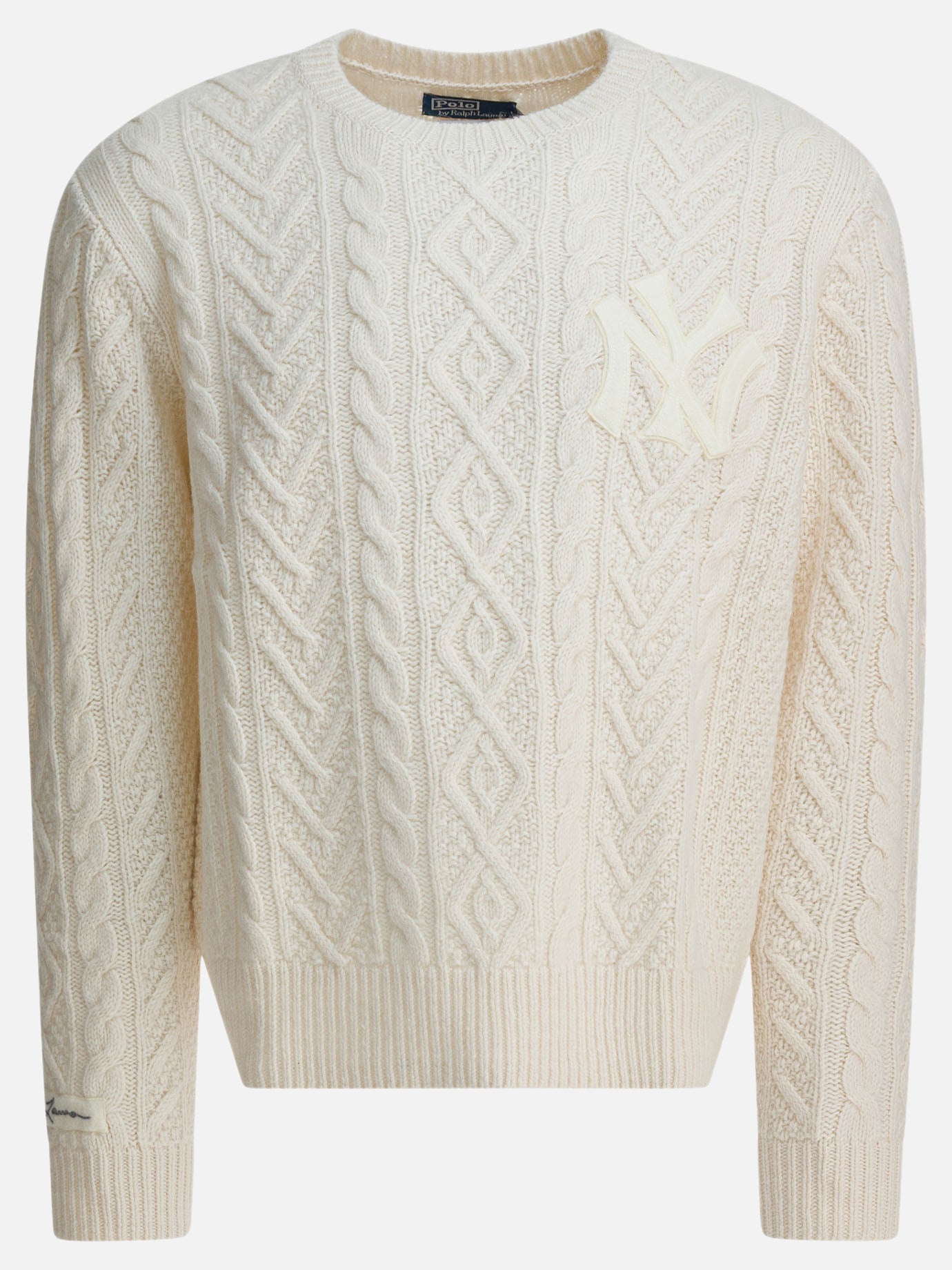 Crewneck sweaters Textured knit  White - Polo Ralph Lauren Men | PDP | VIETTI Online Store | Zoom-Modal
