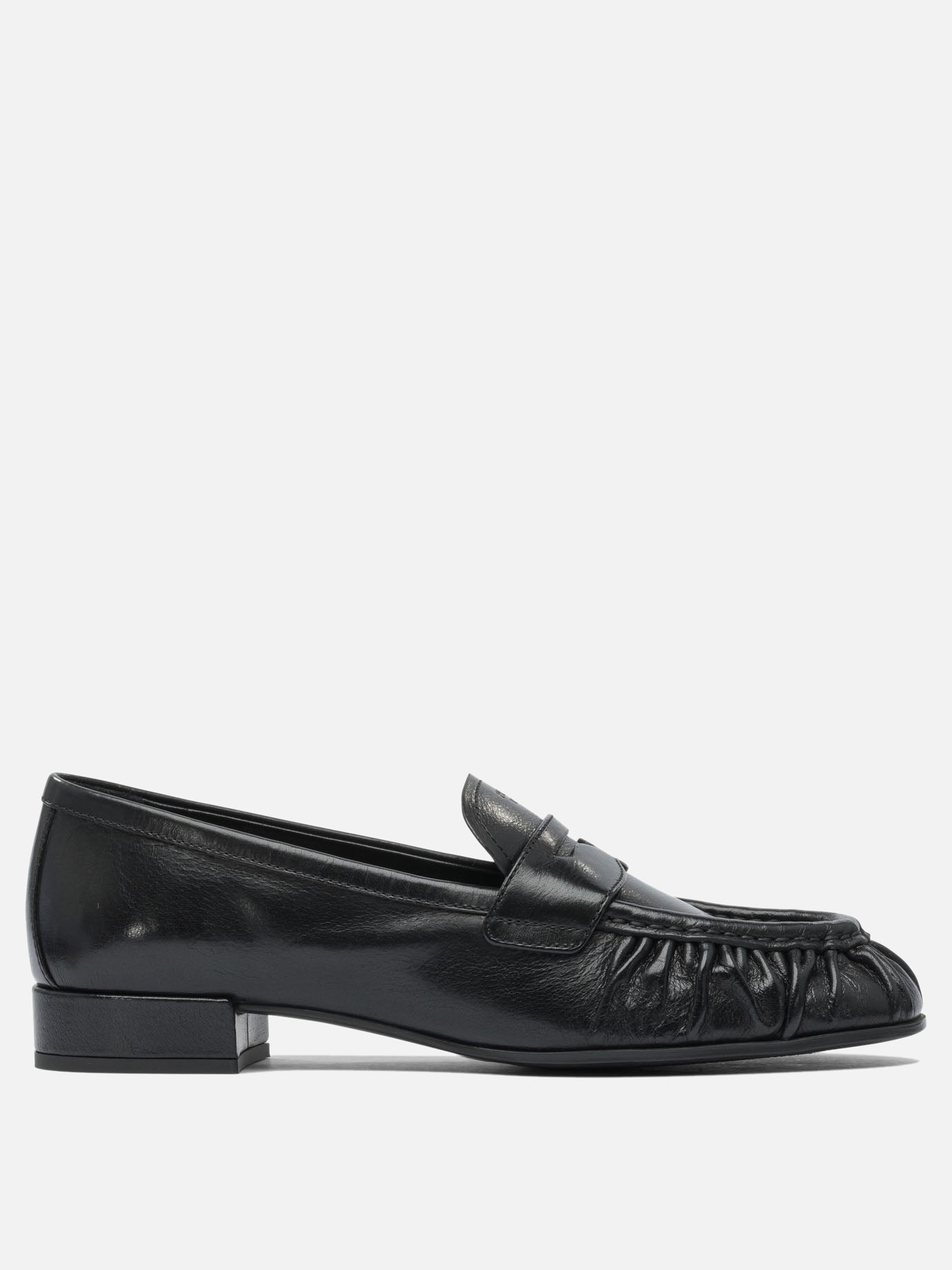 Loafers 100% bufalo leather - 80% rubber 20% leather  Black - Prada Women | PDP | VIETTI Online Store | thumbnail