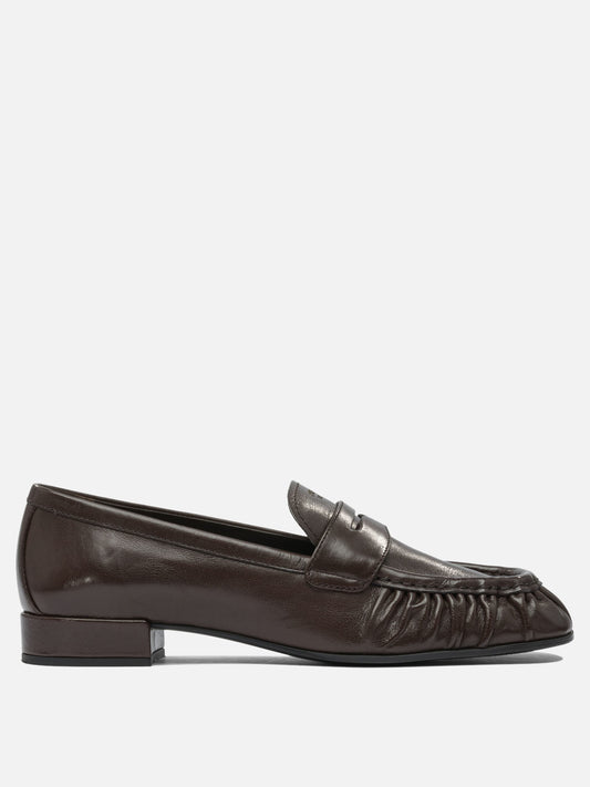 Loafers 100% bufalo leather - 80% rubber 20% leather  Brown - Prada Women | PLP | VIETTI Online Store 
