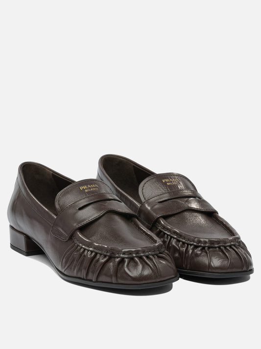 Loafers 100% bufalo leather - 80% rubber 20% leather  Brown - Prada Women | PLP | VIETTI Online Store | 2

