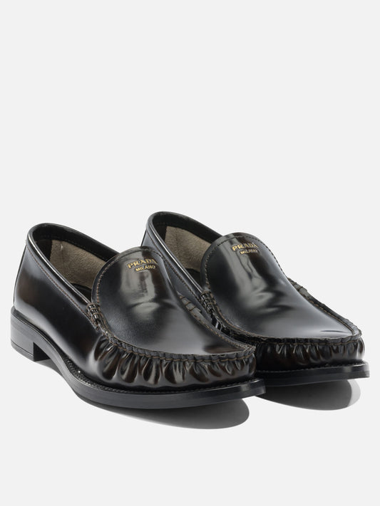 Loafers 100% calf leather - 100% rubber  Black - Prada Women | PDP | VIETTI Online Store | 2
