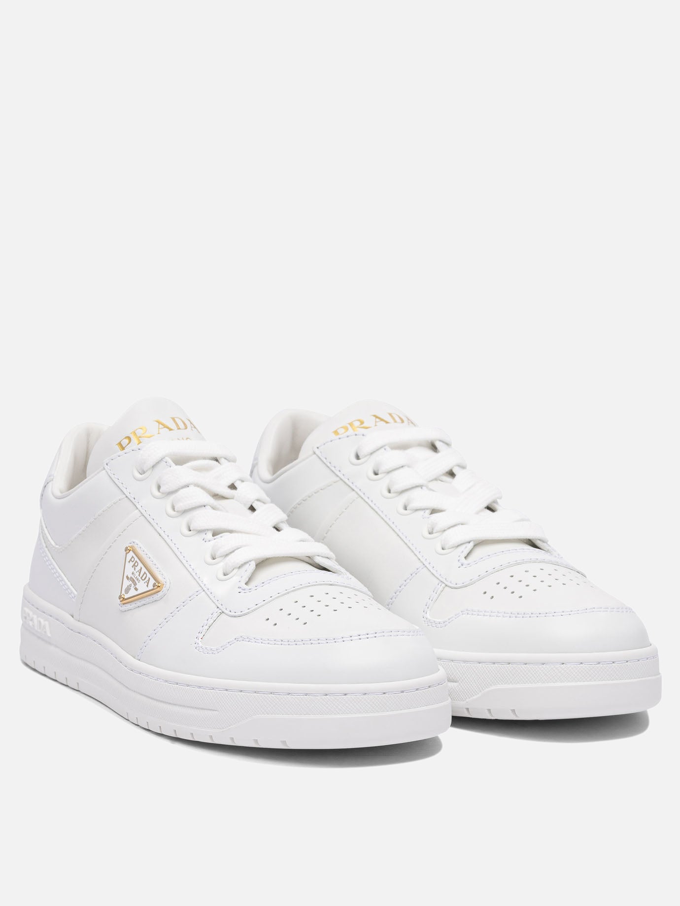 Low top sneakers 100% calf leather - 100% rubber  White - Prada Women | PDP | VIETTI Online Store | Zoom-Modal_2
