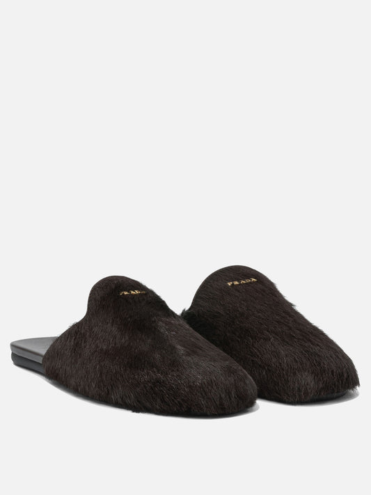 Slippers 100% bos taurus - 100% rubber  Brown - Prada Women | PDP | VIETTI Online Store | 2

