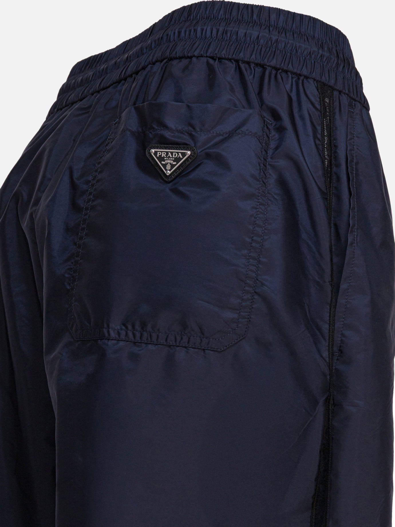 Leisure trousers Solid colour  Blue - Prada Women | PDP | VIETTI Online Store | thumbnail_4
