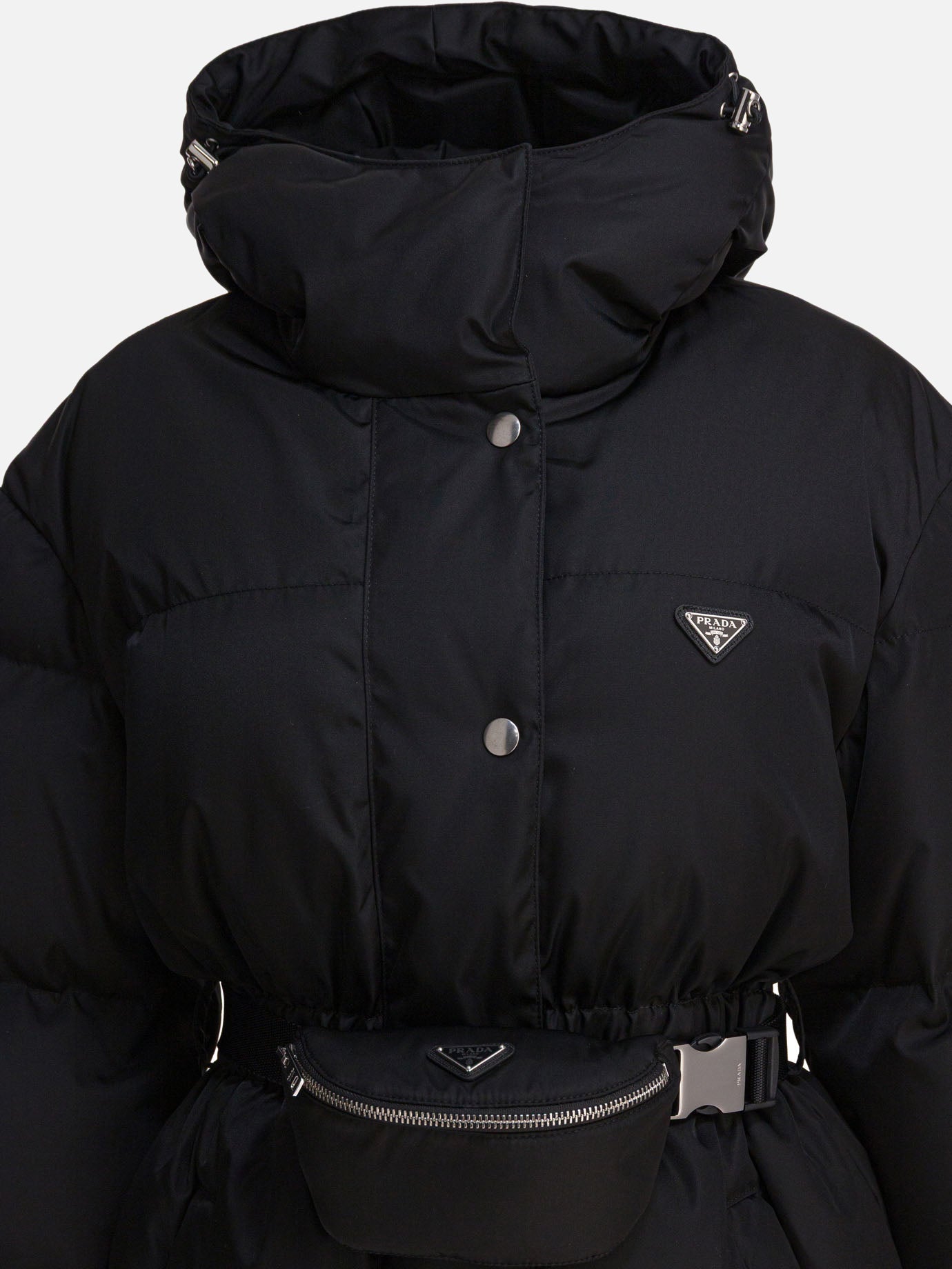 Down jackets Logo  Black - Prada Women | PDP | VIETTI Online Store | thumbnail_3