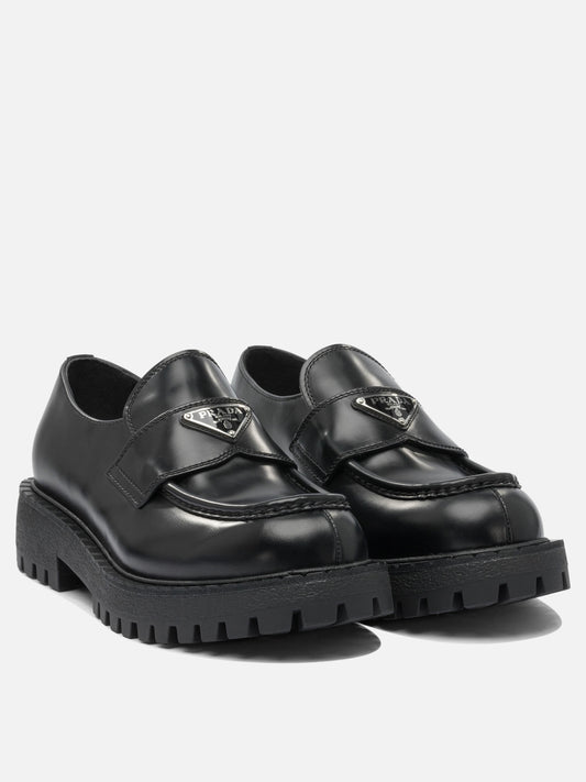 Prada Leather loafers 12464290_6 Black 2