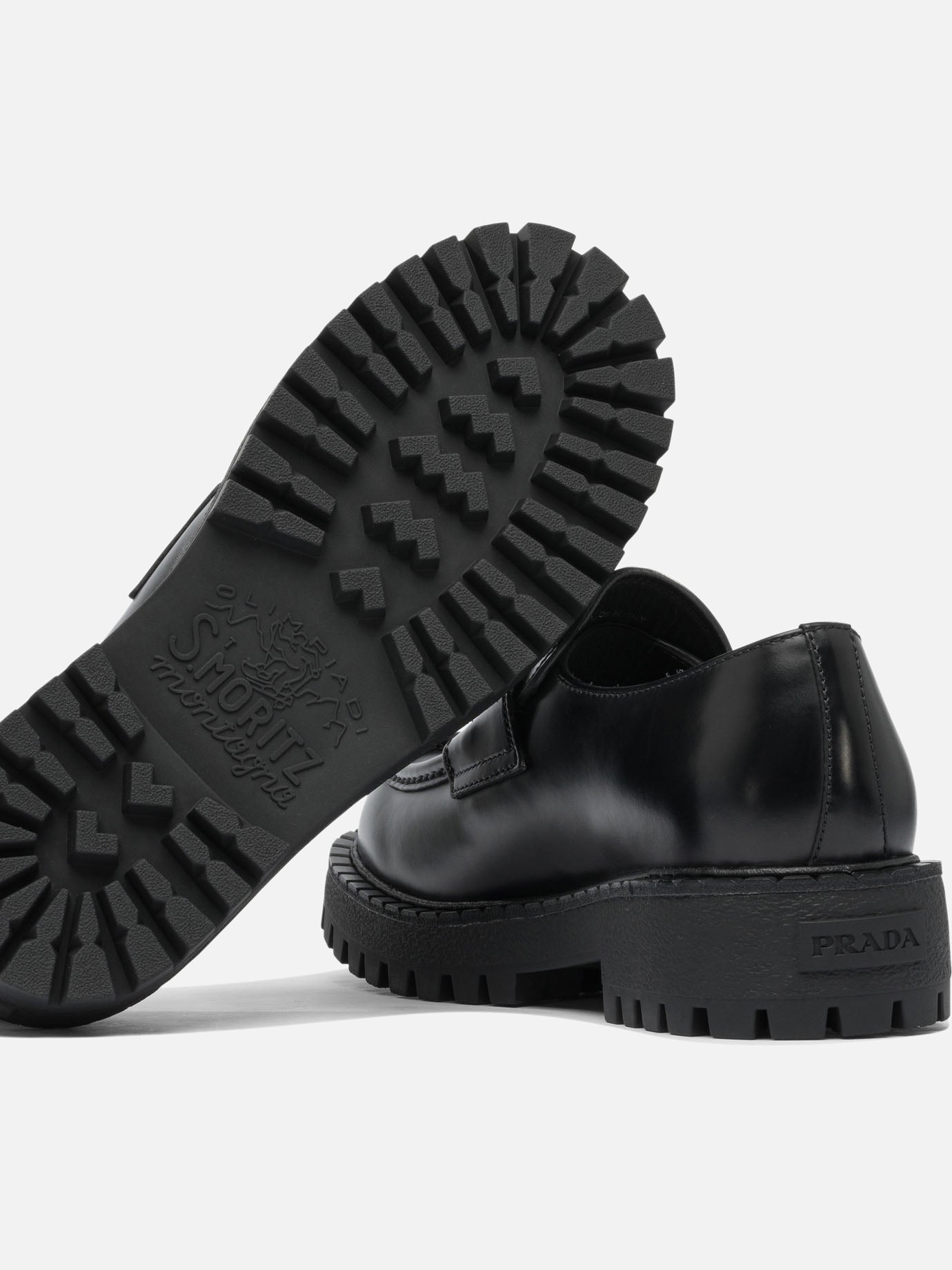 Loafers 100% calf leather - 100% rubber  Black - Prada Men | PDP | VIETTI Online Store | thumbnail_5