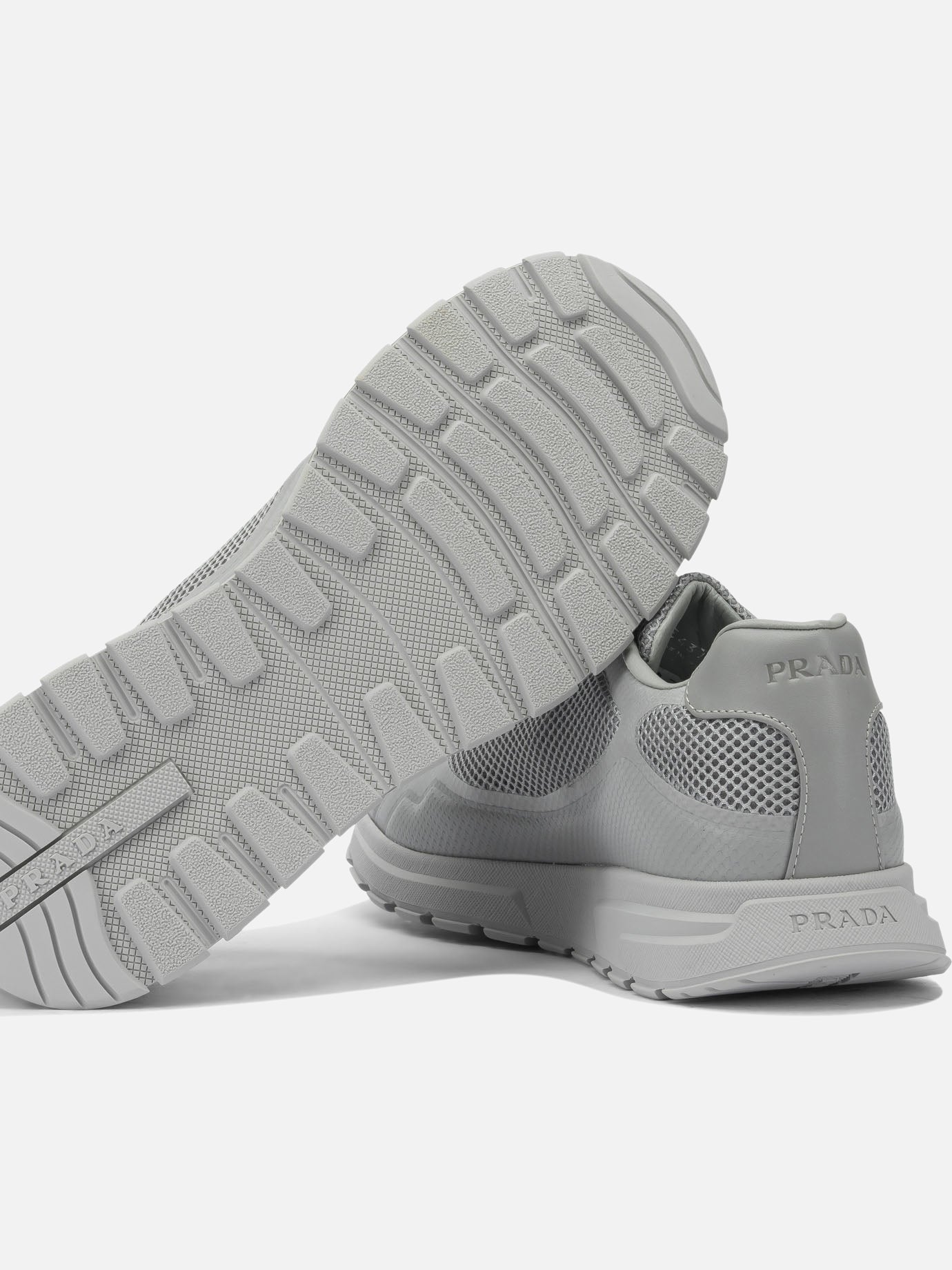 Low top sneakers 100% polyuretane - 100% rubber  Grey - Prada Men | PDP | VIETTI Online Store | thumbnail_5