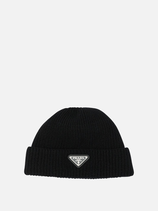 Beanies 100% cashmere  Black - Prada Men | PDP | VIETTI Online Store 
